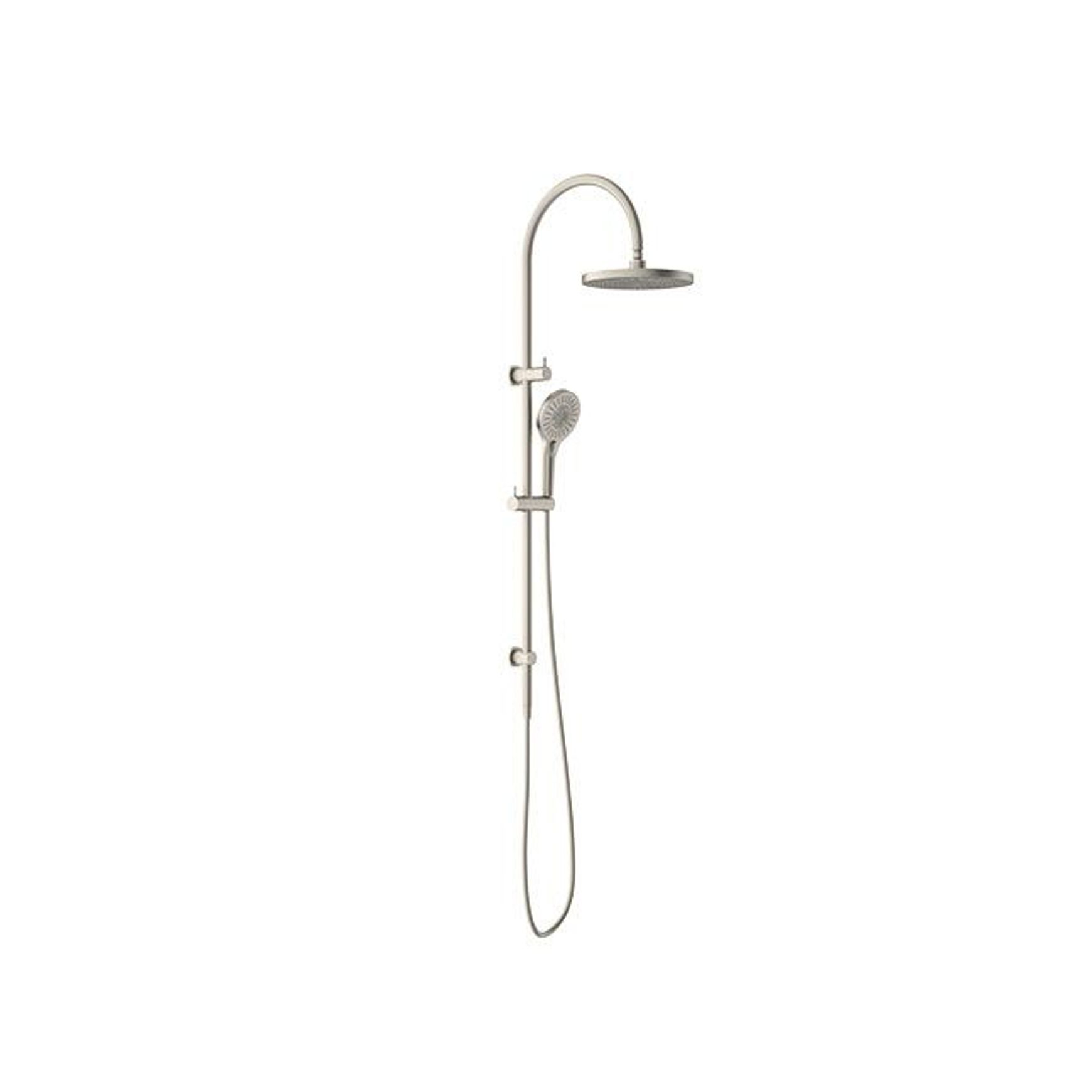 Opal Twin Shower Brushed Nickel