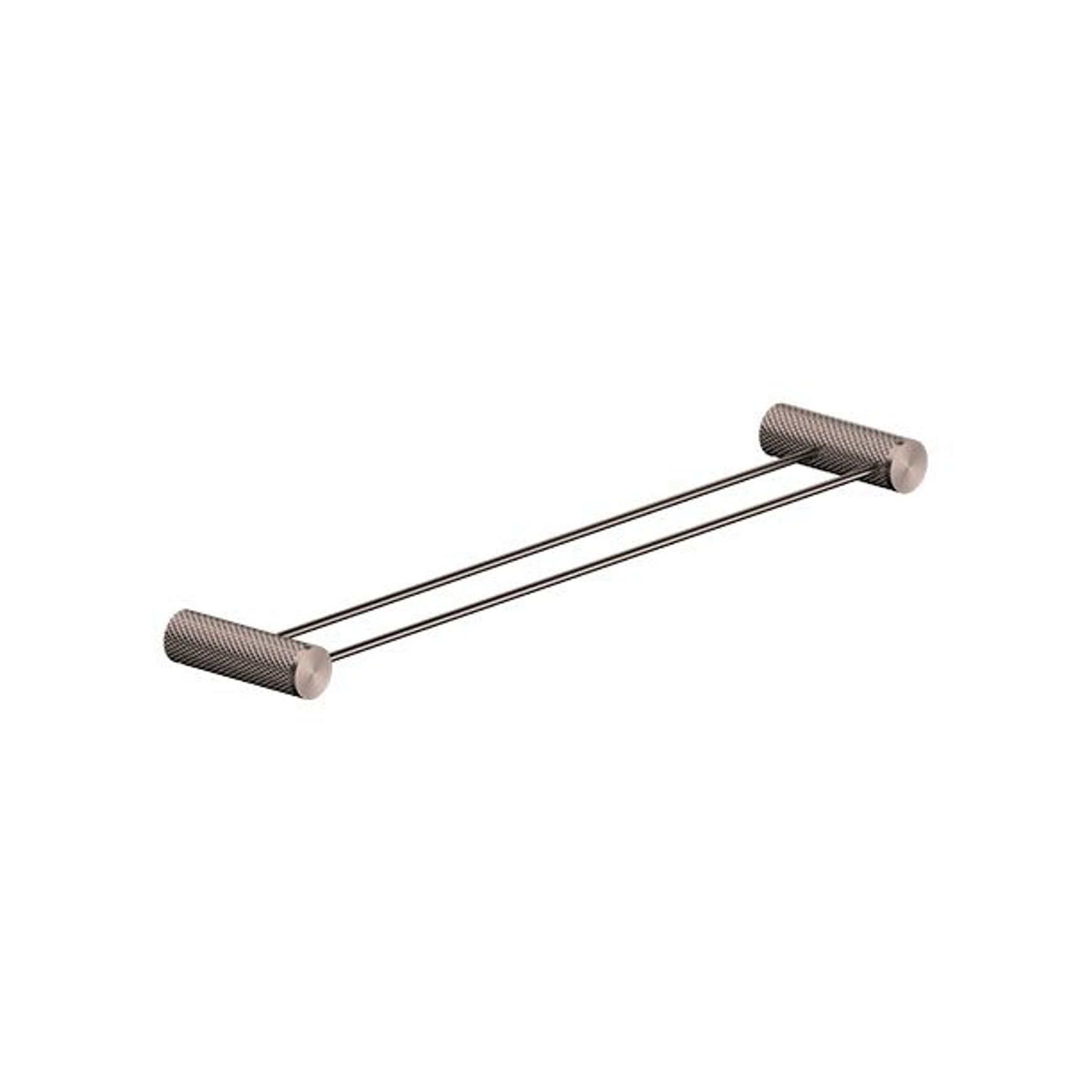 Opal Double Towel Rail 600mm Brushed Bronze