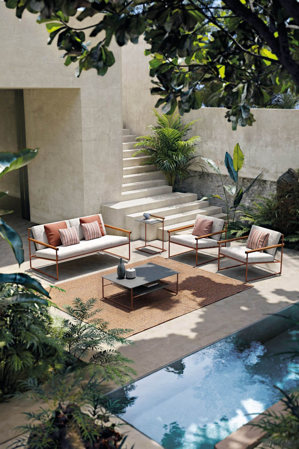 Pipe Outdoor 2 Seater Sofa by Atmosphera