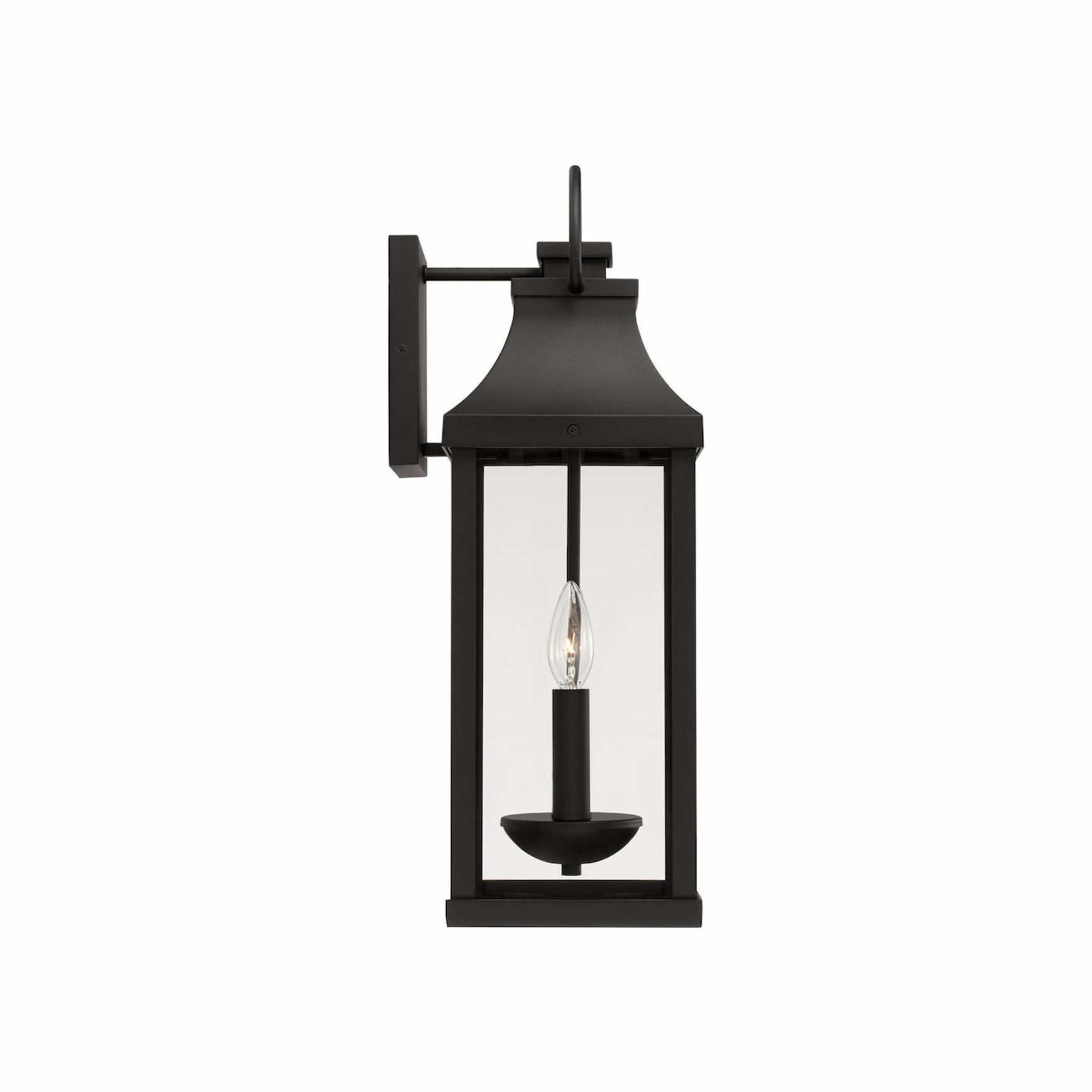 Cole 2 Light Outdoor Wall Lantern - Medium in Black