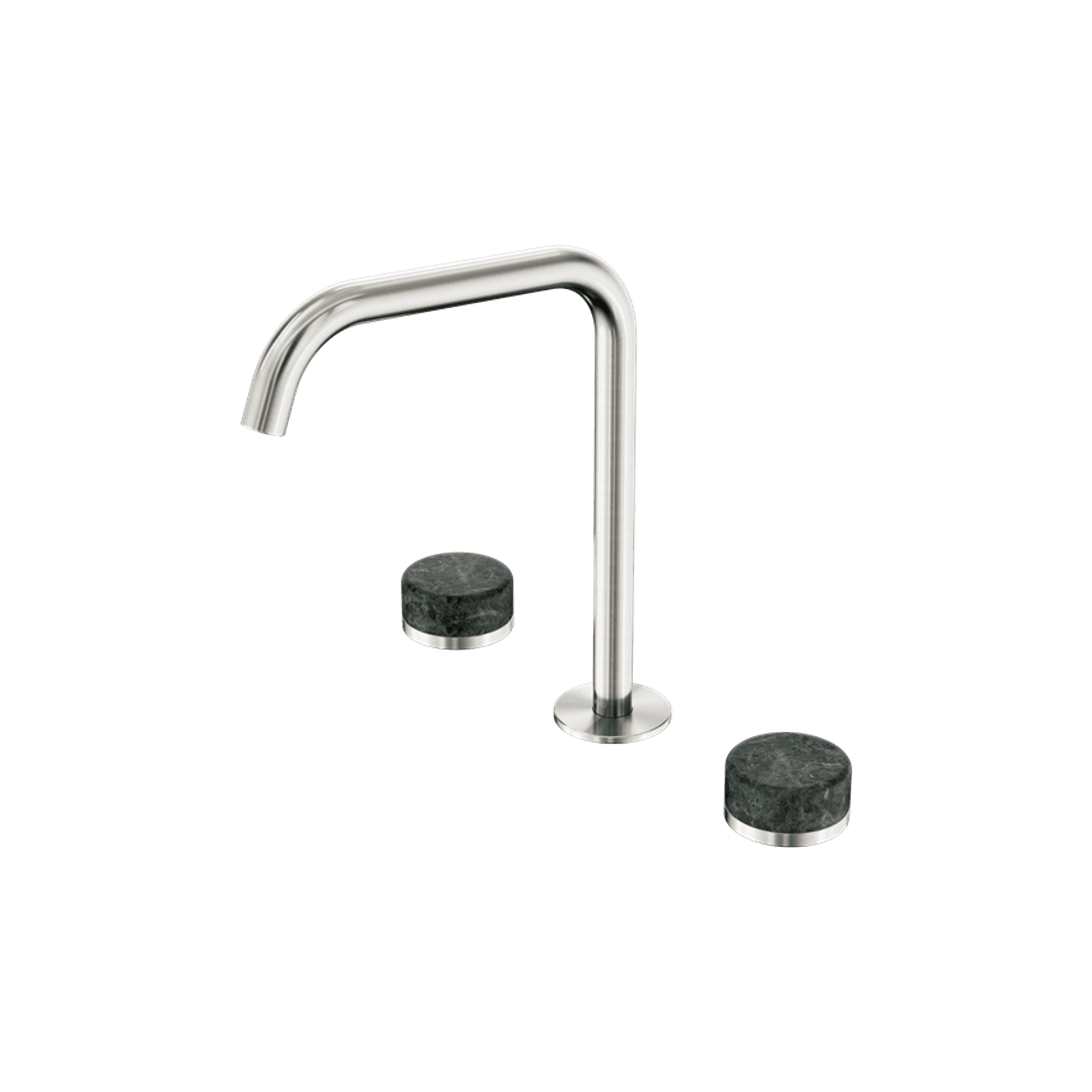 Serenity Bath/Kitchen Set Edge Spout With Verde Alpi Handle Brushed Nickel