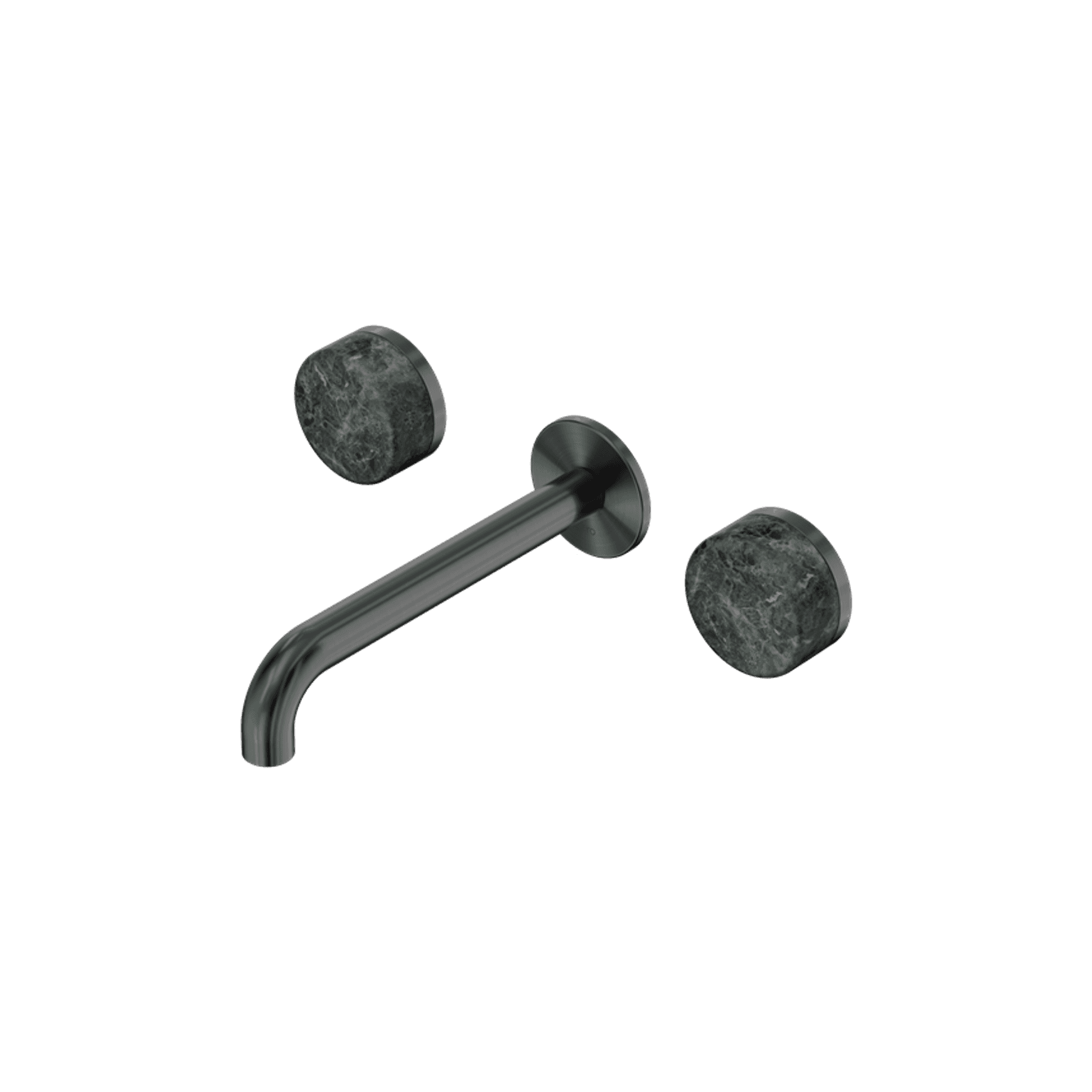 Serenity Wall Basin Set 160mm Spout With Verde Alpi Handle Gun Metal
