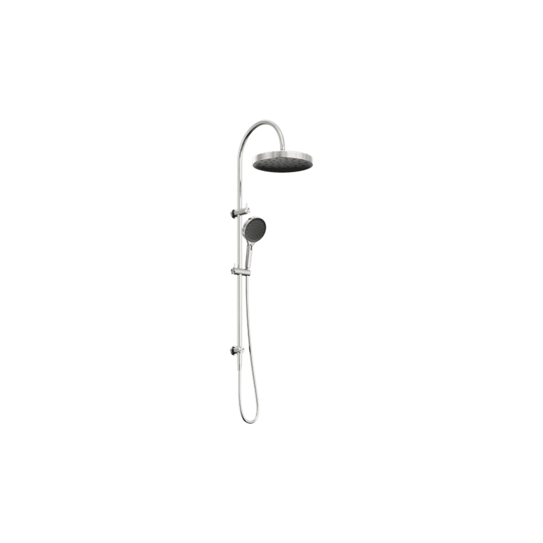 Serenity Twin Shower Brushed Nickel