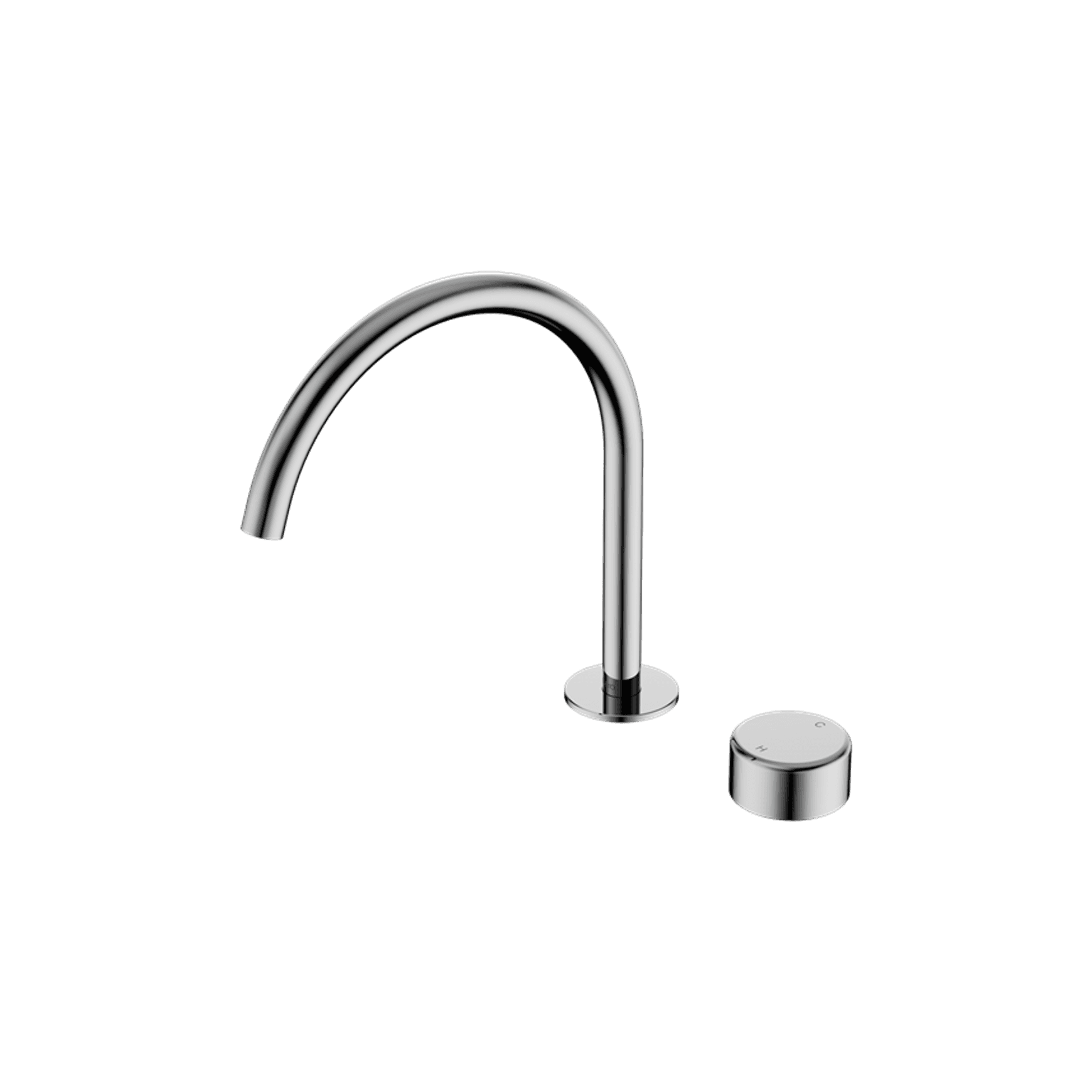 Serenity Bath/Kitchen Mixer Arc Spout Metal Handle Chrome