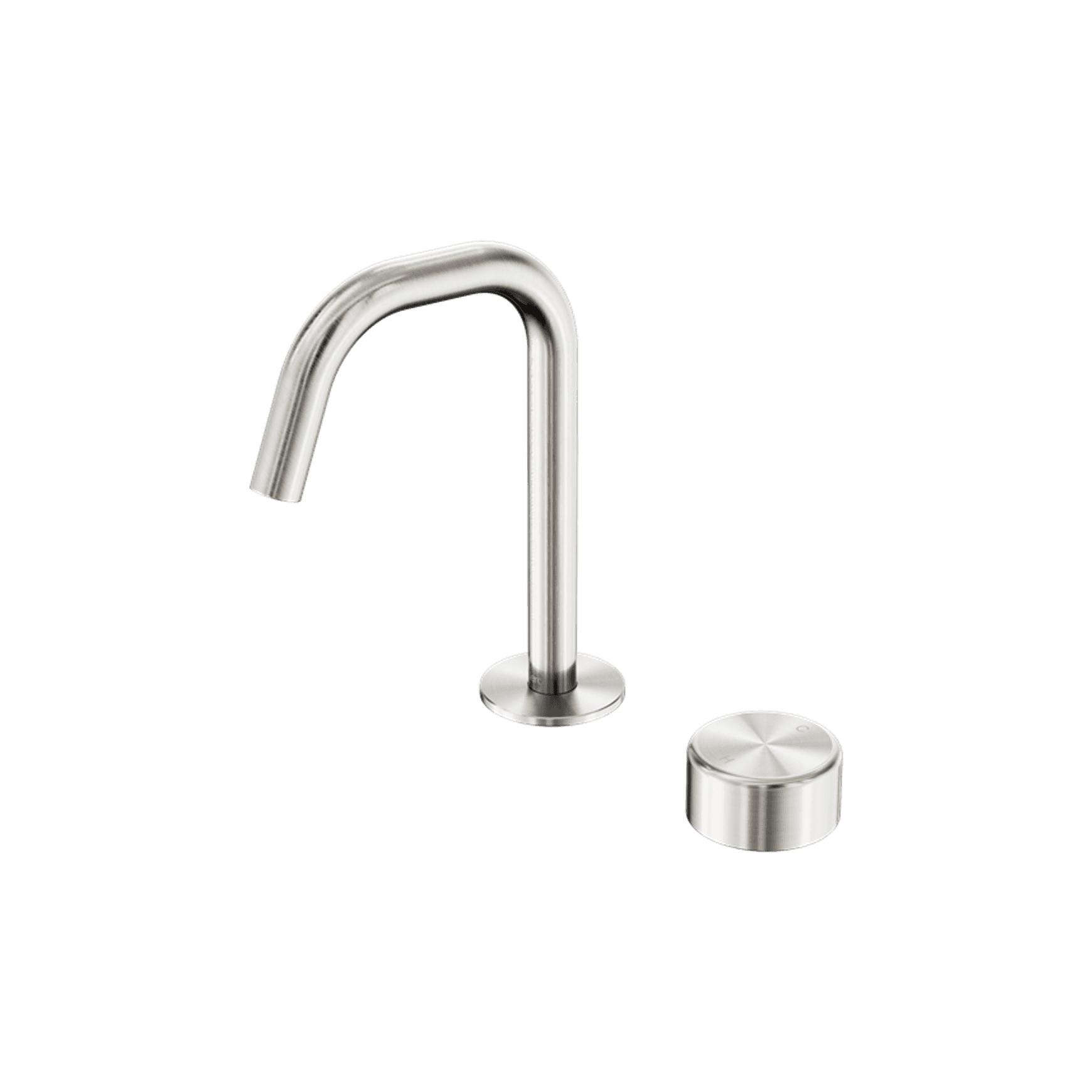 Serenity Basin Mixer Edge Spout Metal Handle Brushed Nickel