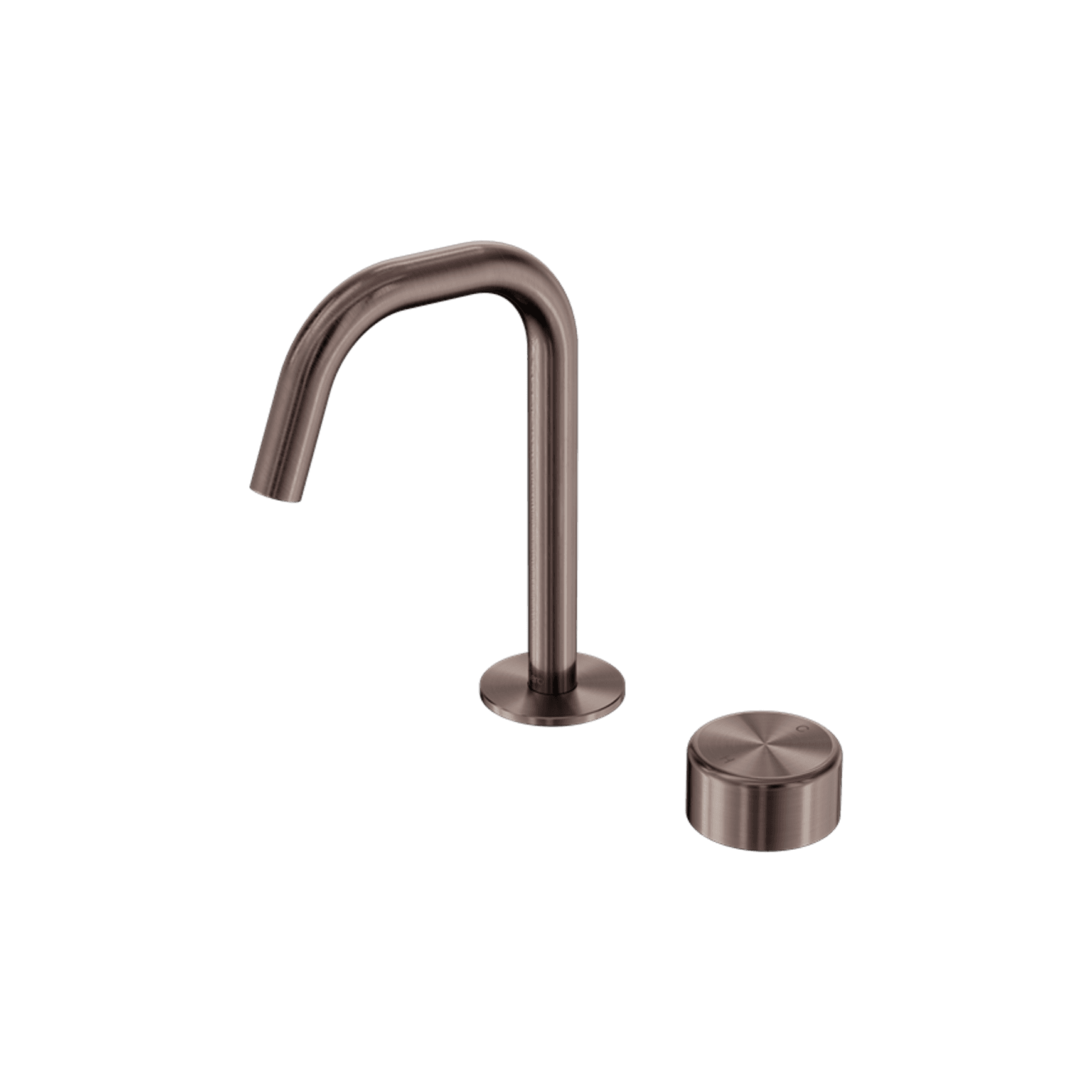 Serenity Basin Mixer Edge Spout Metal Handle Brushed Bronze