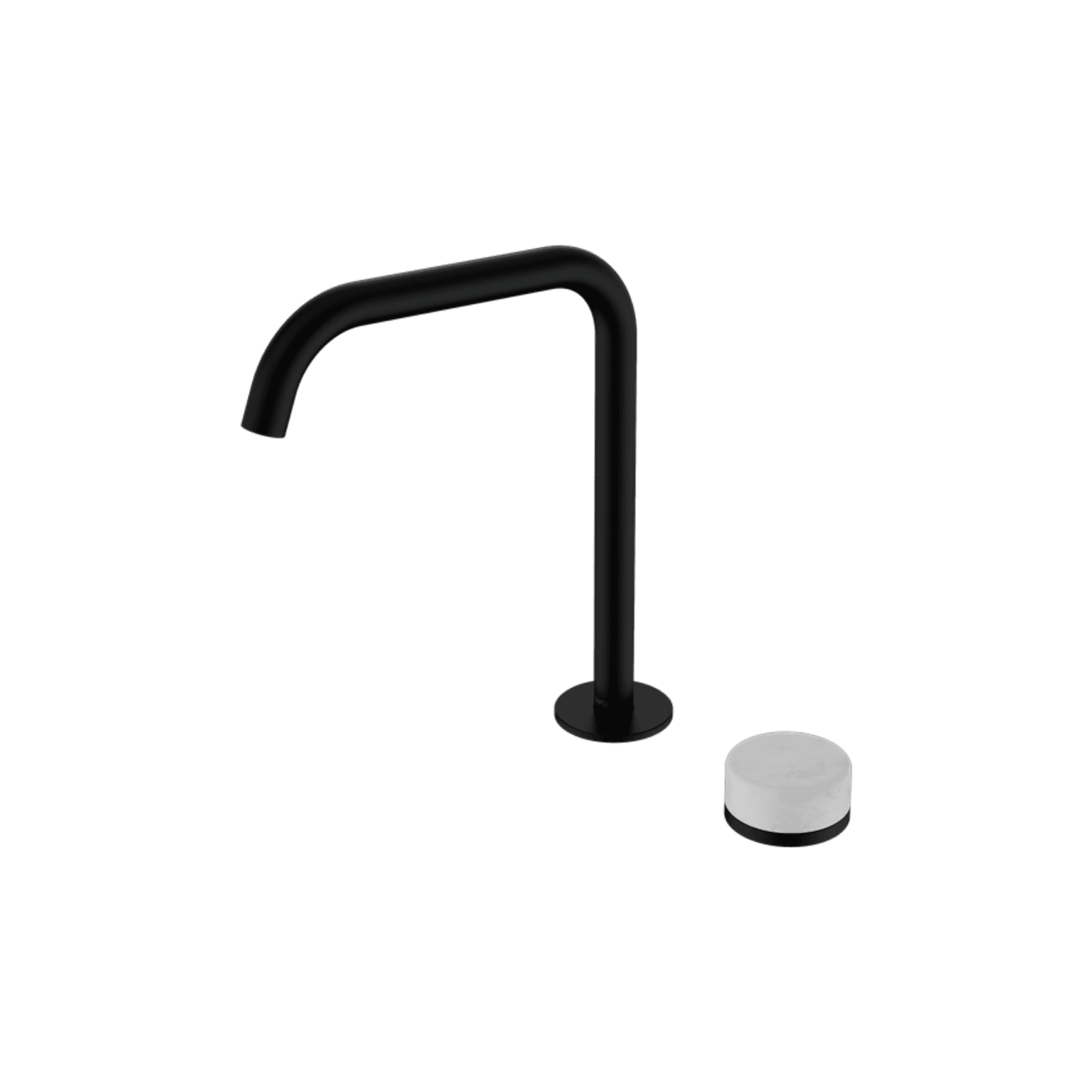 Serenity Bath/Kitchen Mixer Edge Spout Carrara Handle Matte Black