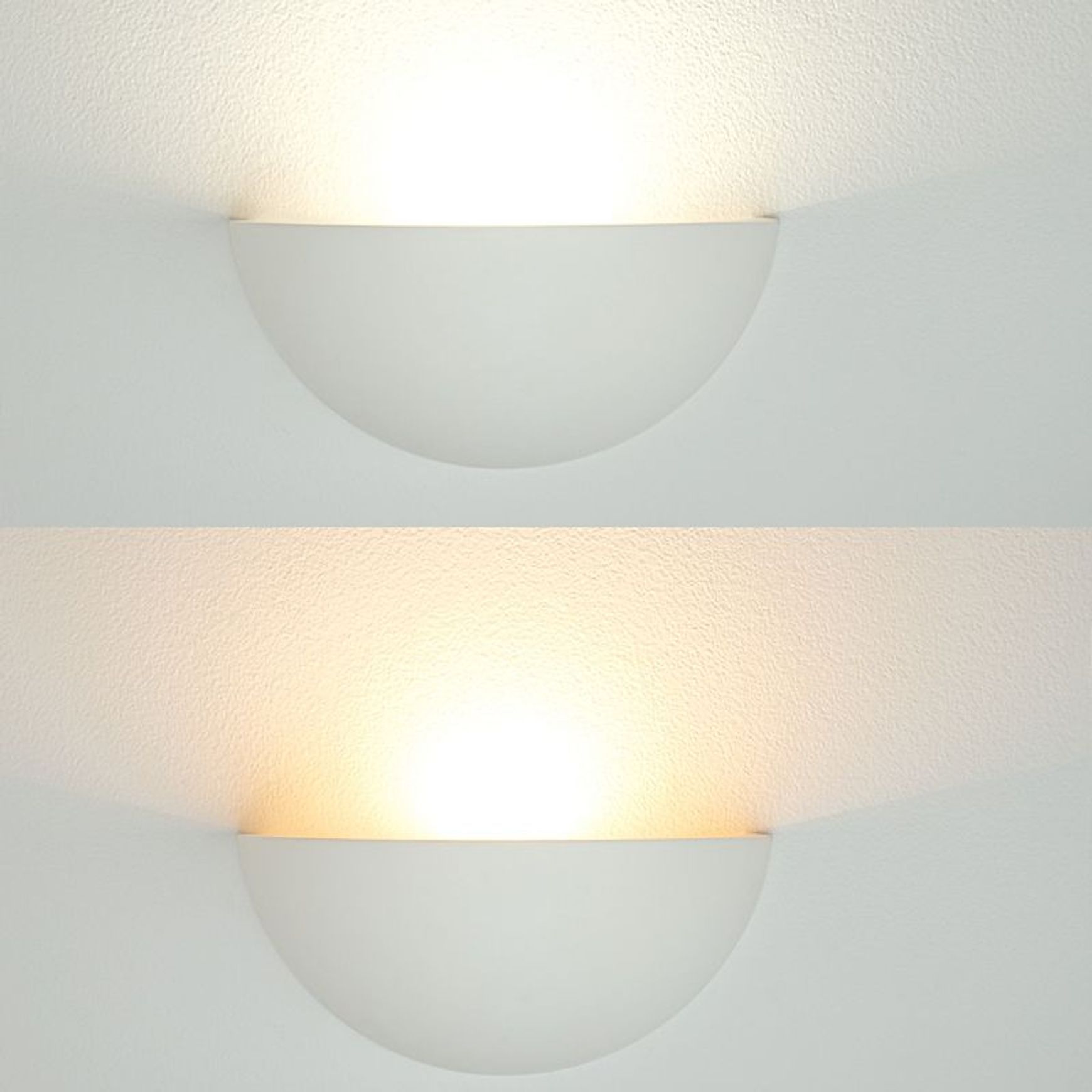 Olympia Half Dome Gypsum Wall Light