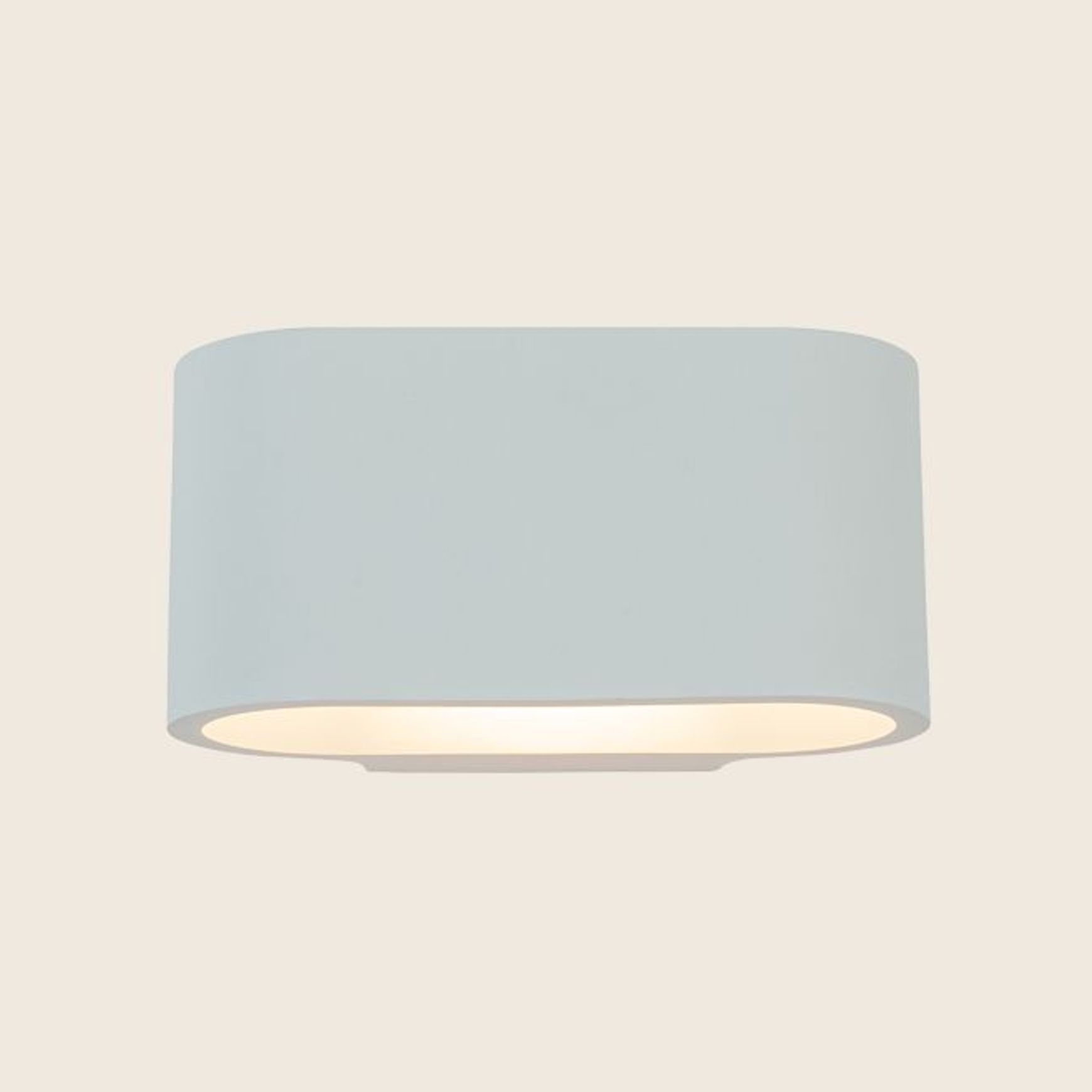 Olympia Ellipse Gypsum Wall Light