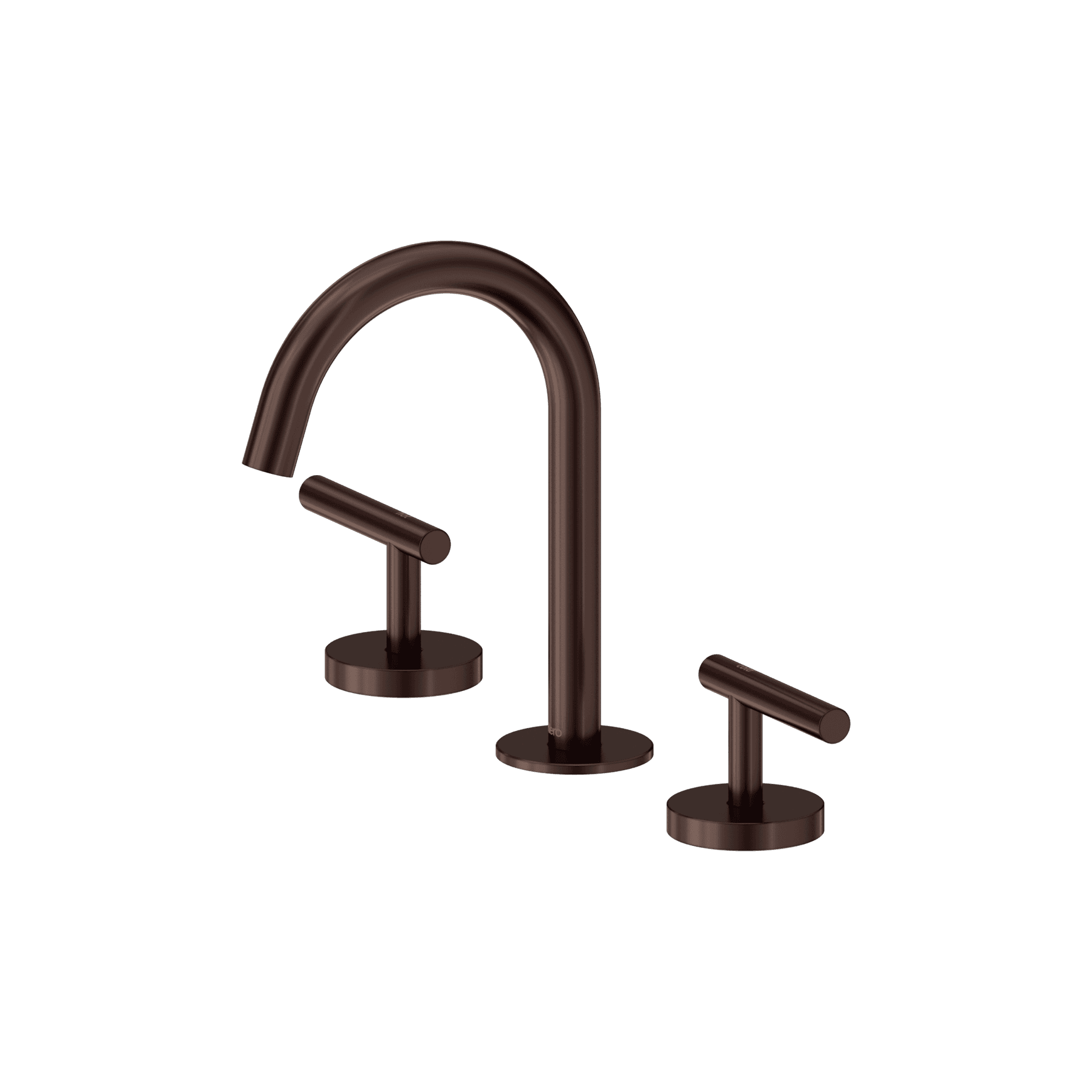 Mecca Lever Basin Set Arc Spout Rome Bronze