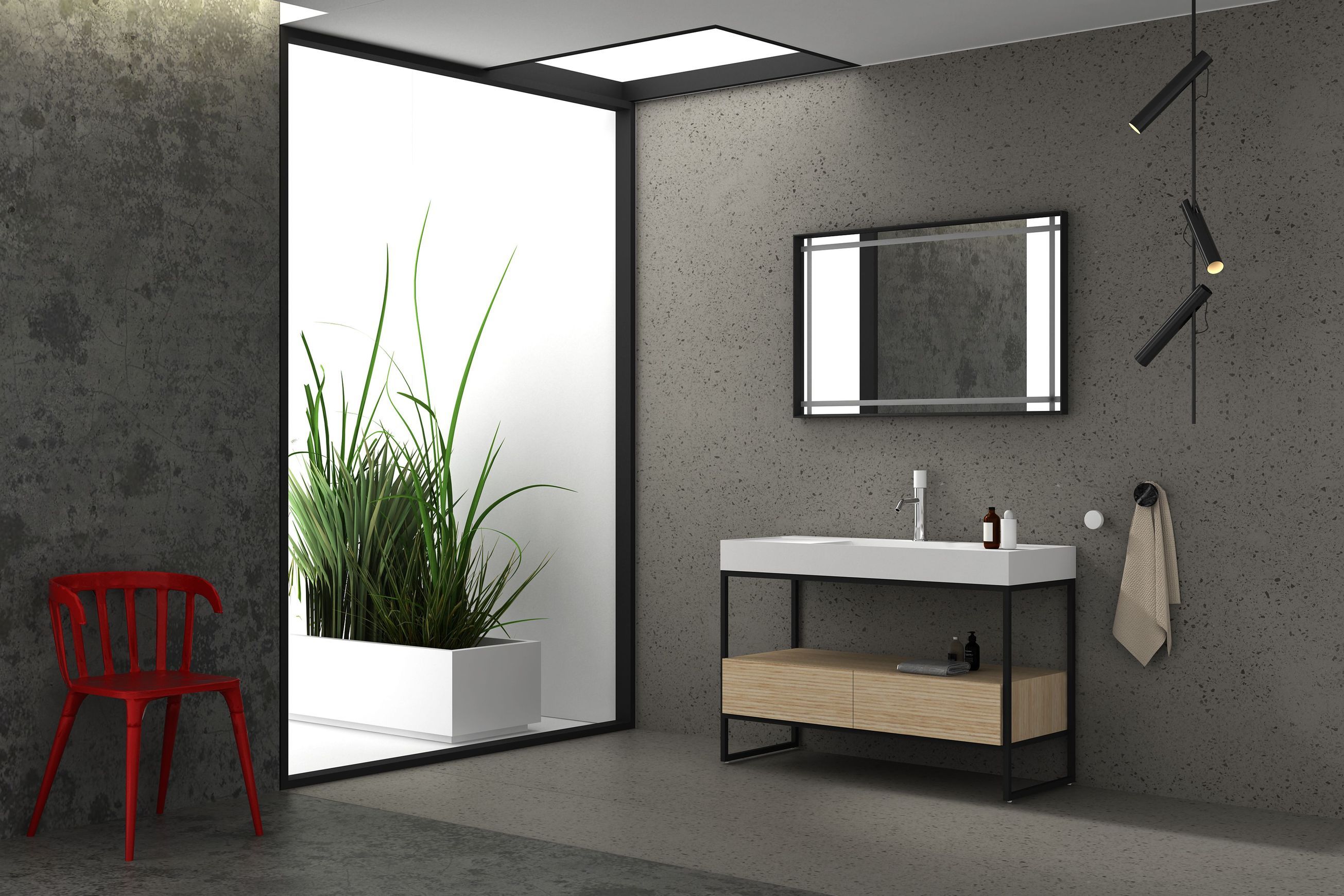 G2760 1200mm Solid Surface & MDF Vanity