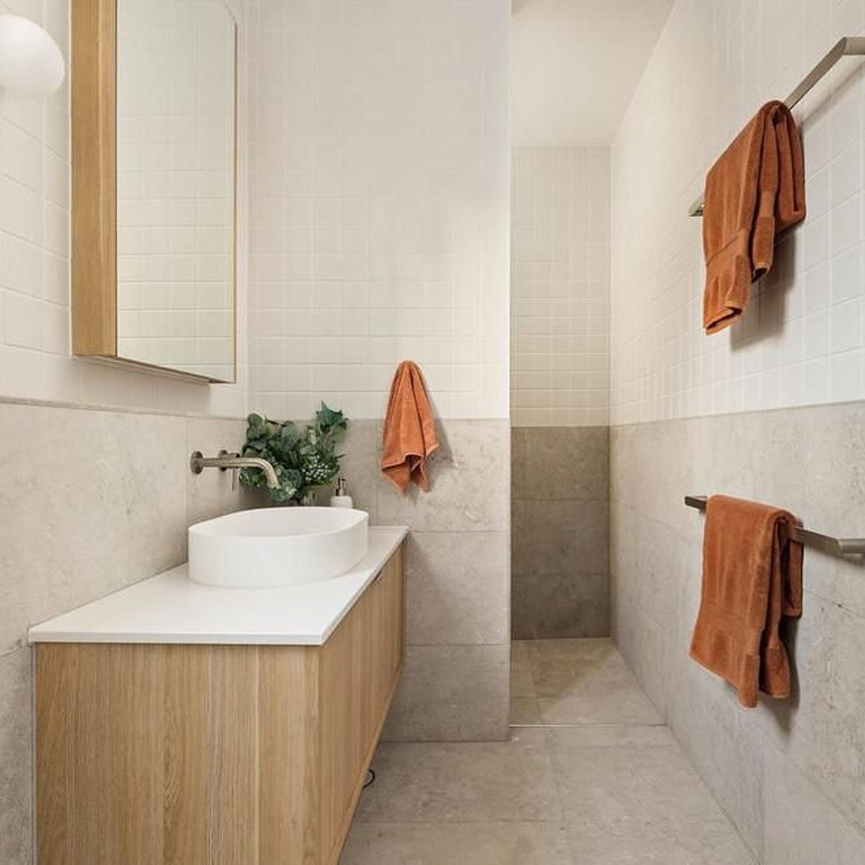 12mm Olive Limestone Tiles - Sandblasted
