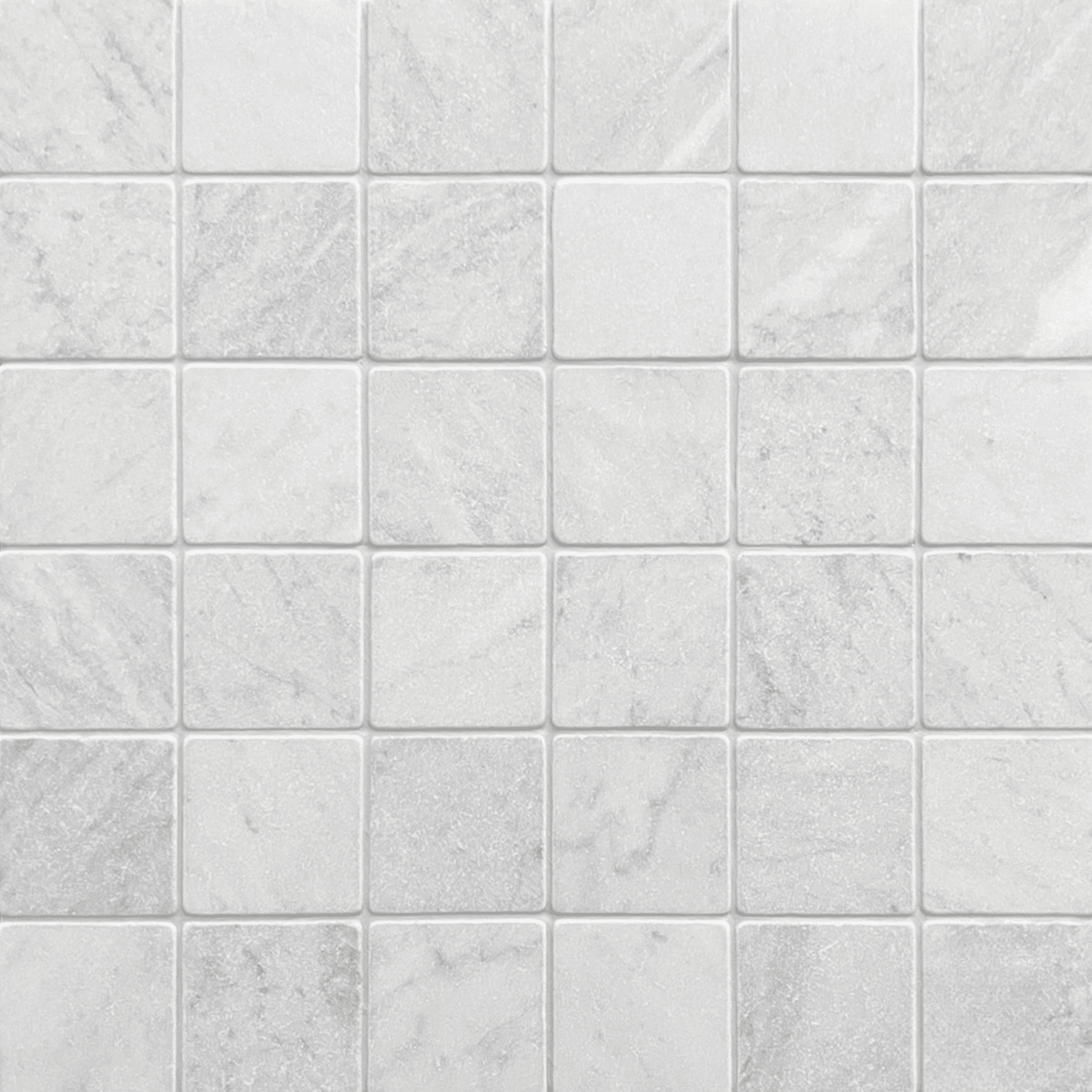 Carrara Tumbled Tile, 98x98x10mm
