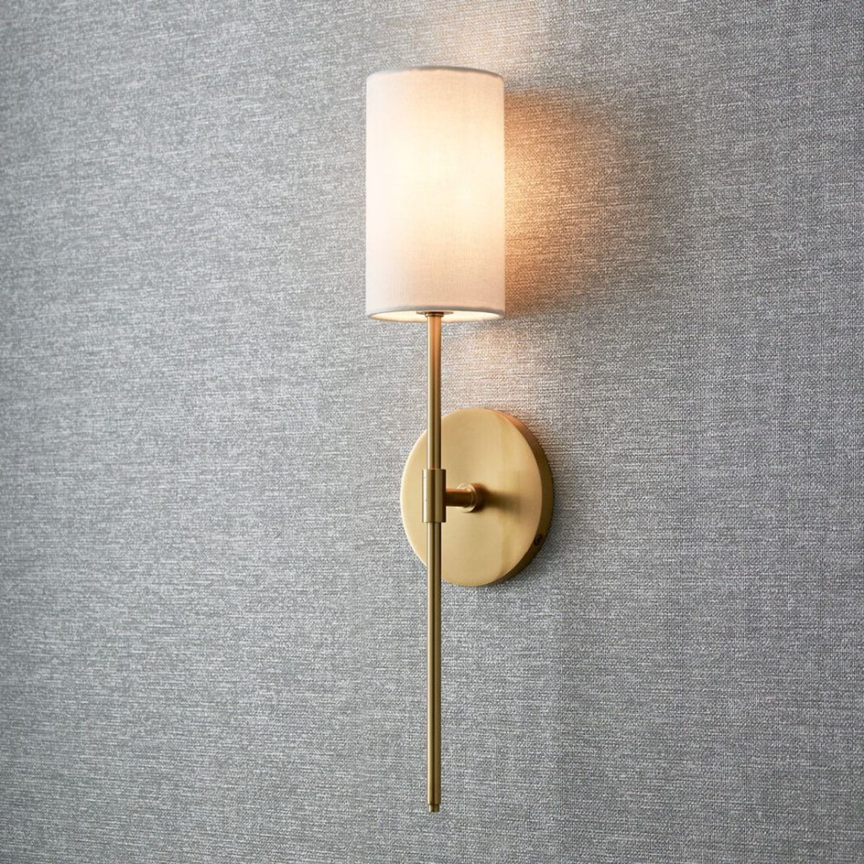 Haven 1 Light Wall Light in Aged Brass