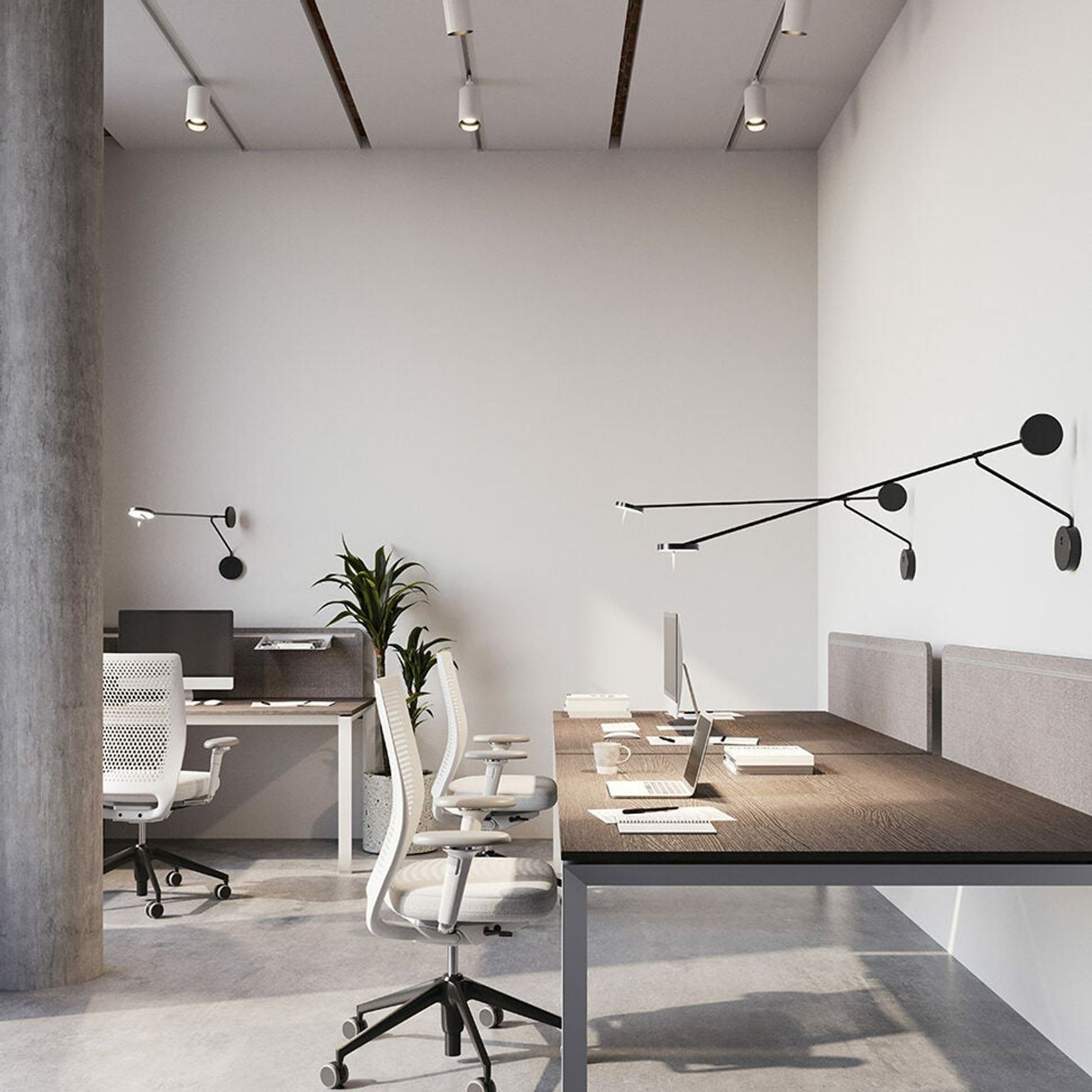 Rolla LED Adjustable Wall Light in Black