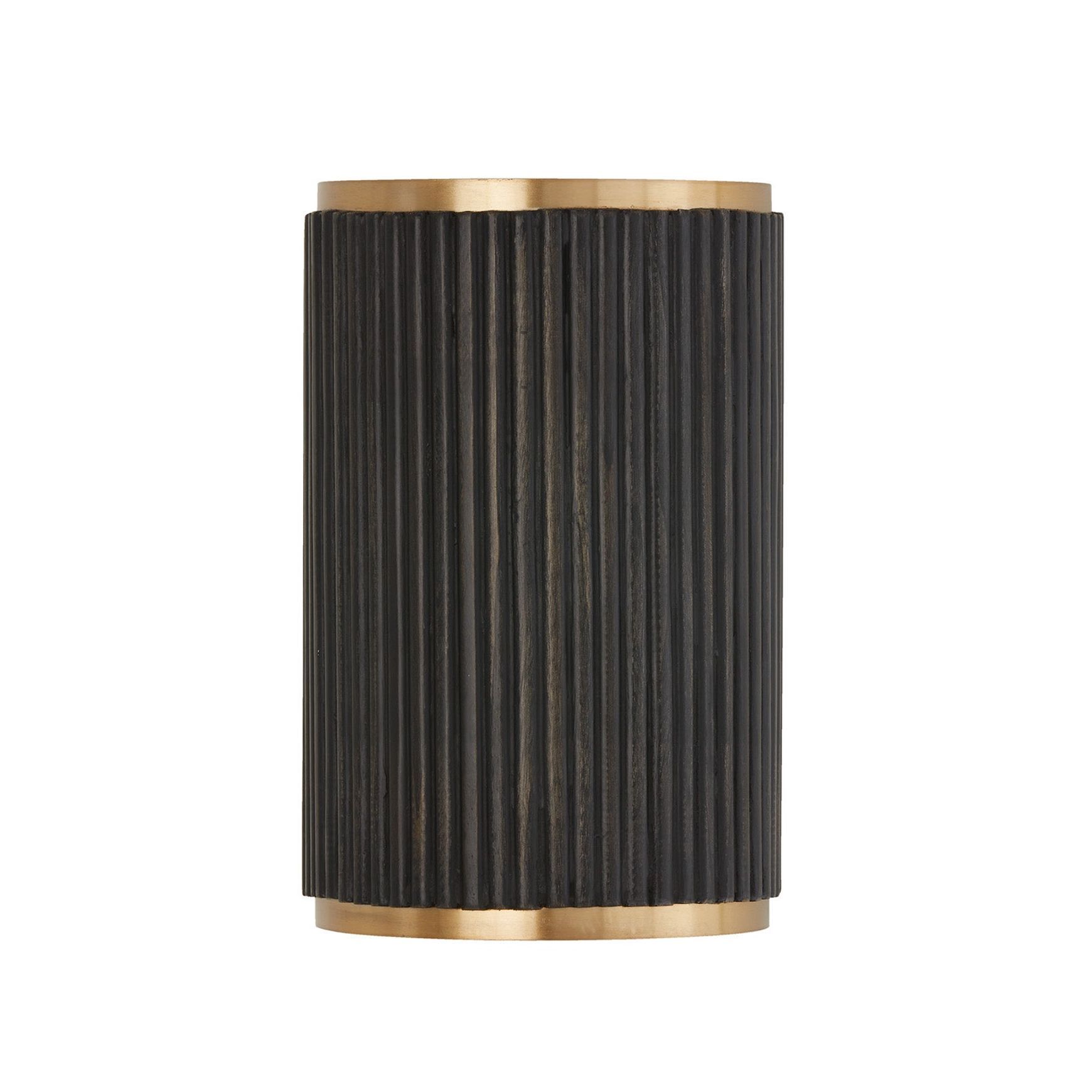 Cody 2 Light Wall Sconce In Black Stain & Matte Brass
