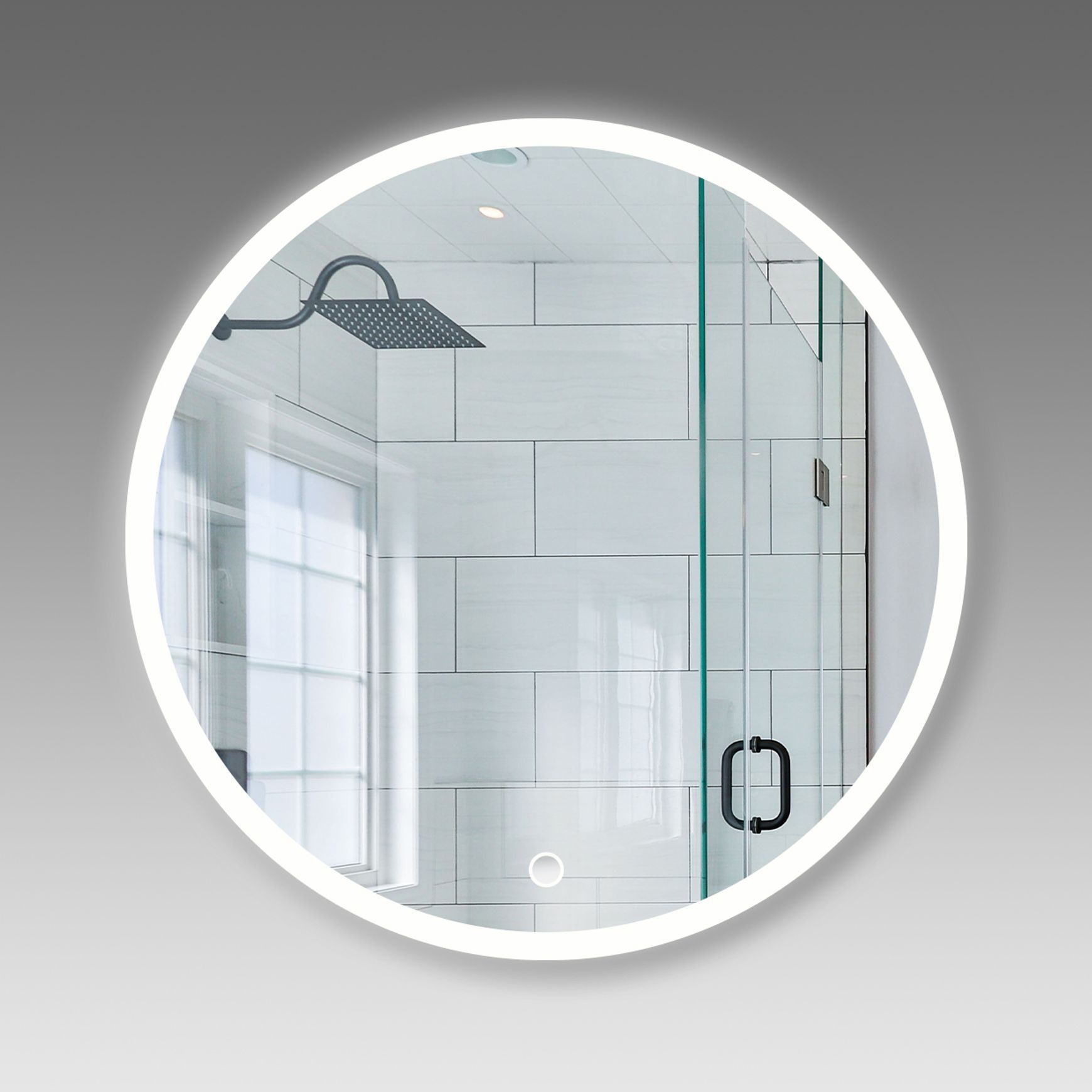 Frost LED Round Mirror with Demister