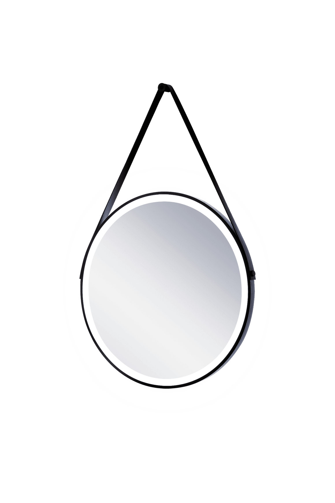 LED Decorative Round Strap Mirror with Demister