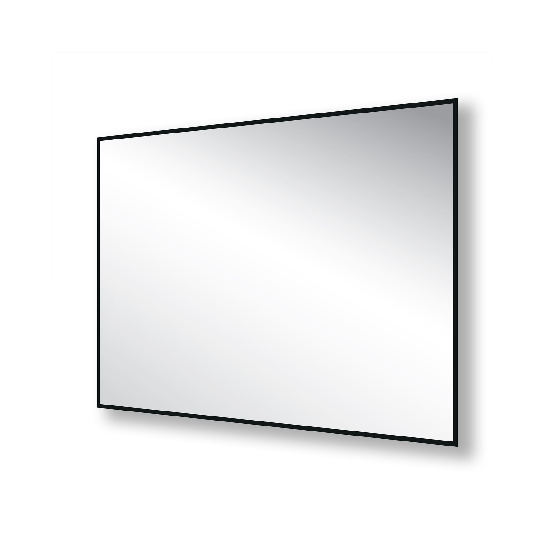 Nero Rectangle Mirror with Hidden Fittings