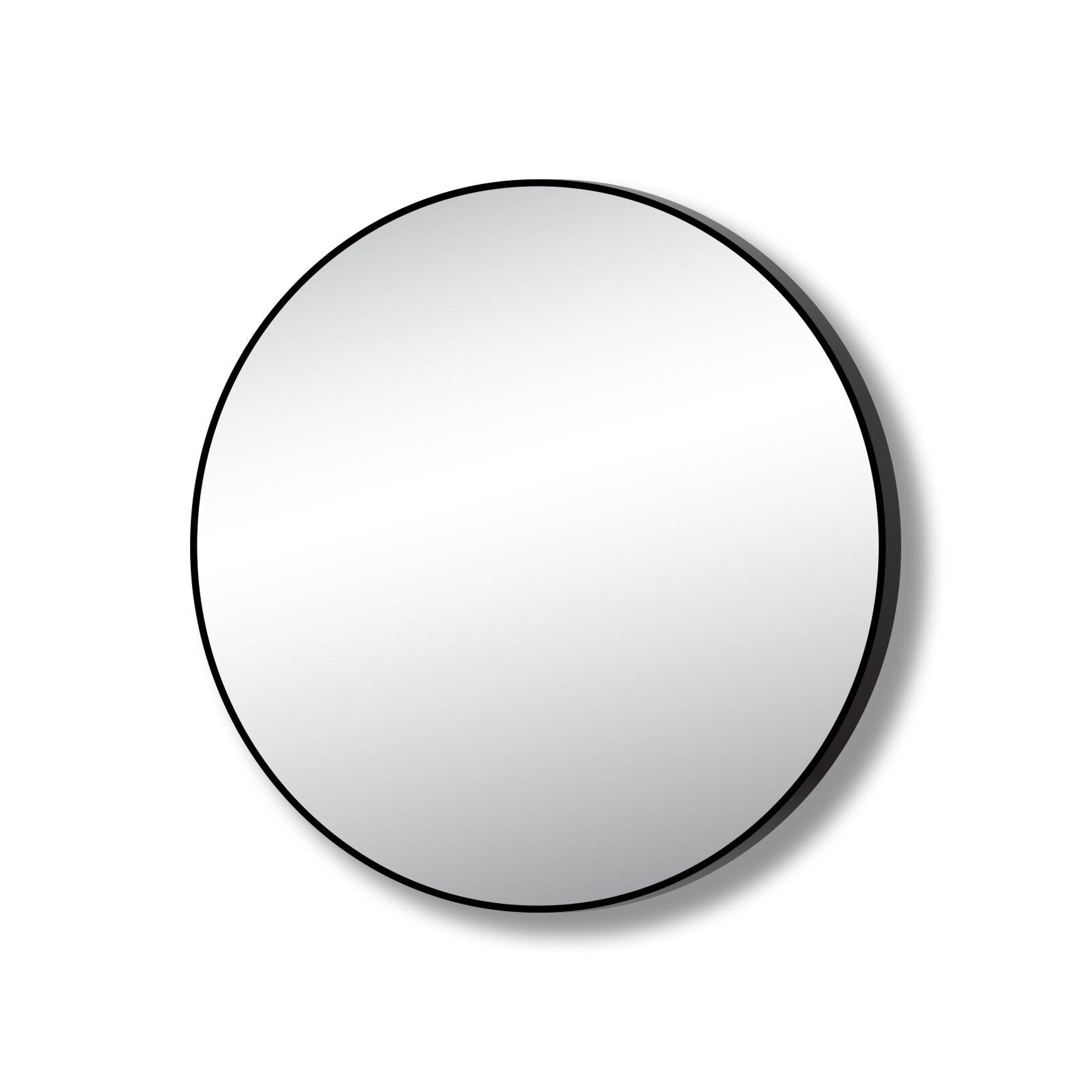 Oscuro Circle Mirror with Fixings