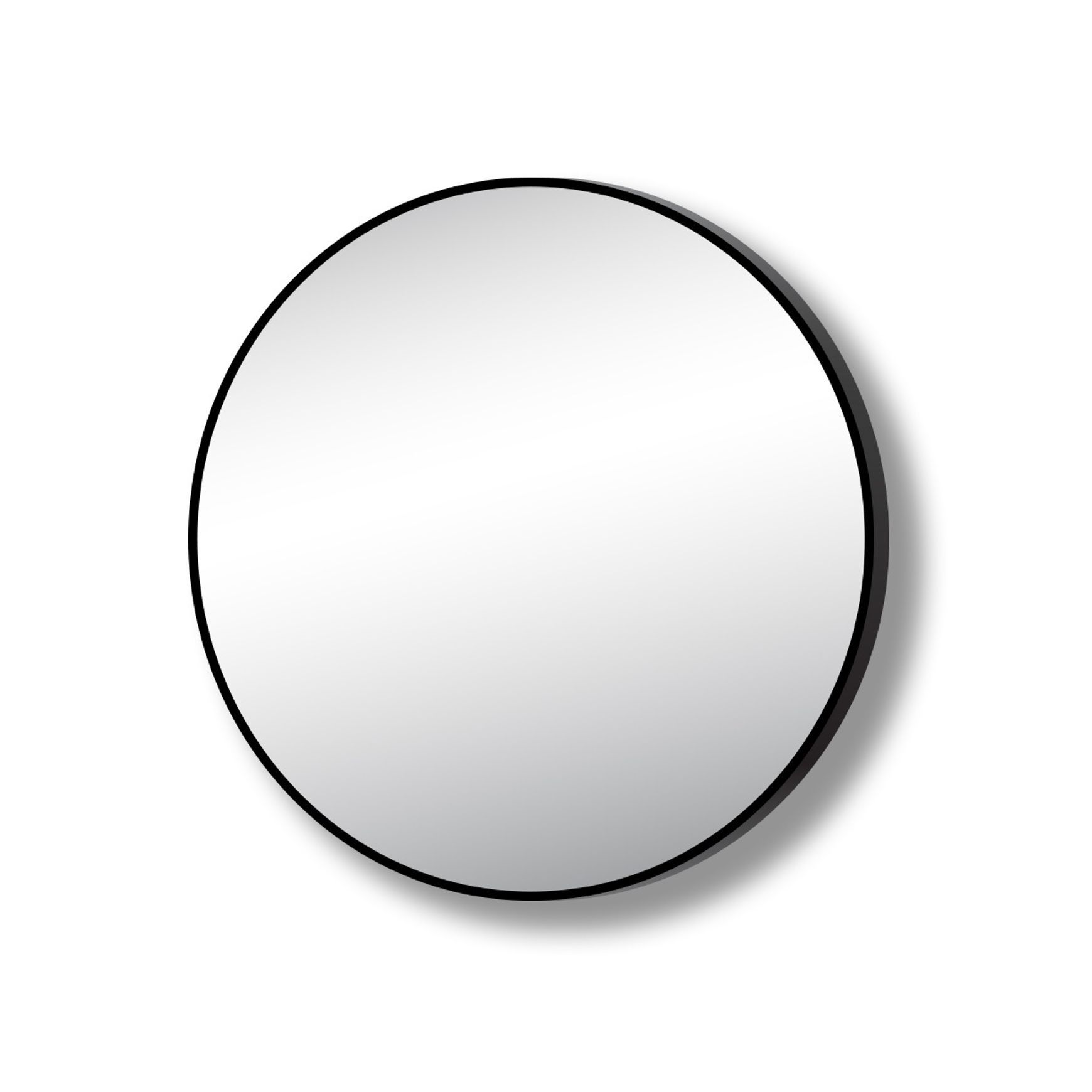 Oscuro Circle Mirror with Fixings