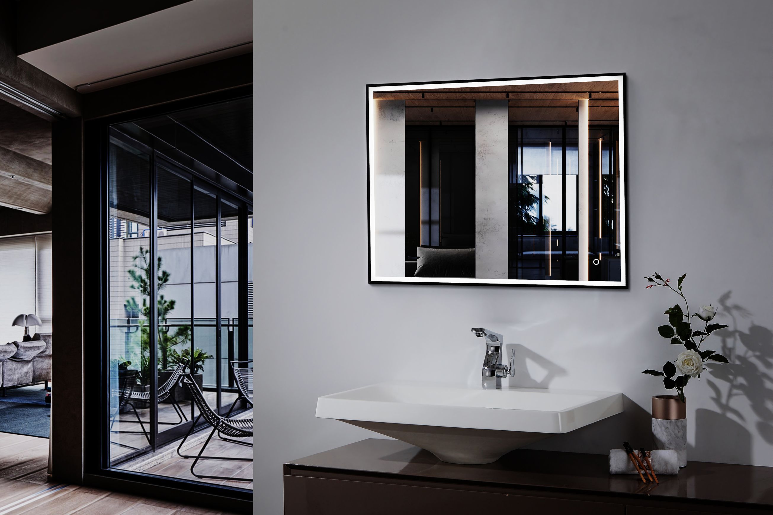 Bergen LED Mirror with Demister