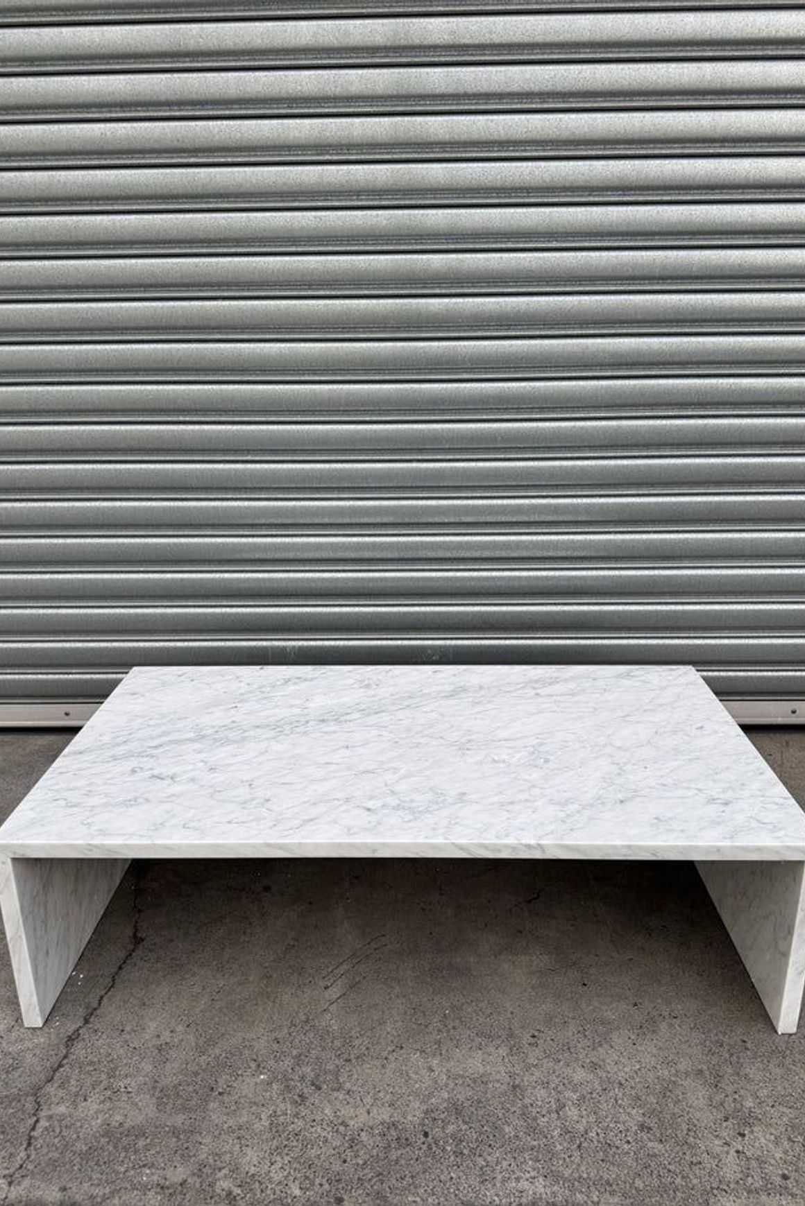 Waterfall Coffee Table - Carrara Marble | Natural Stone Co.