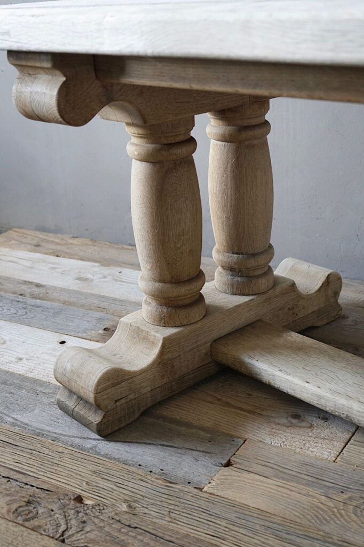 Bleached Oak Refectory Table