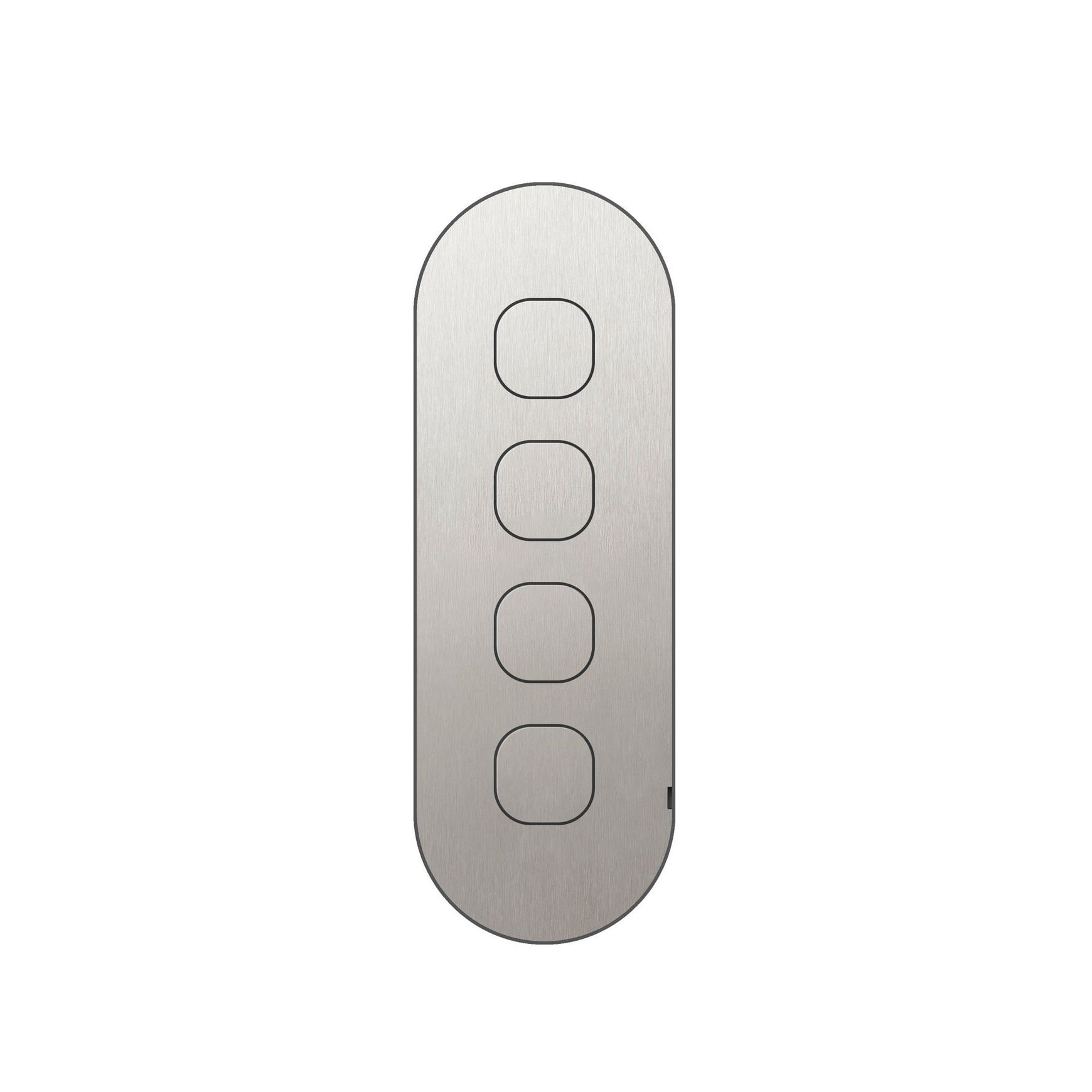 13 Carbon 4 Gang Switch Grid Faceplate