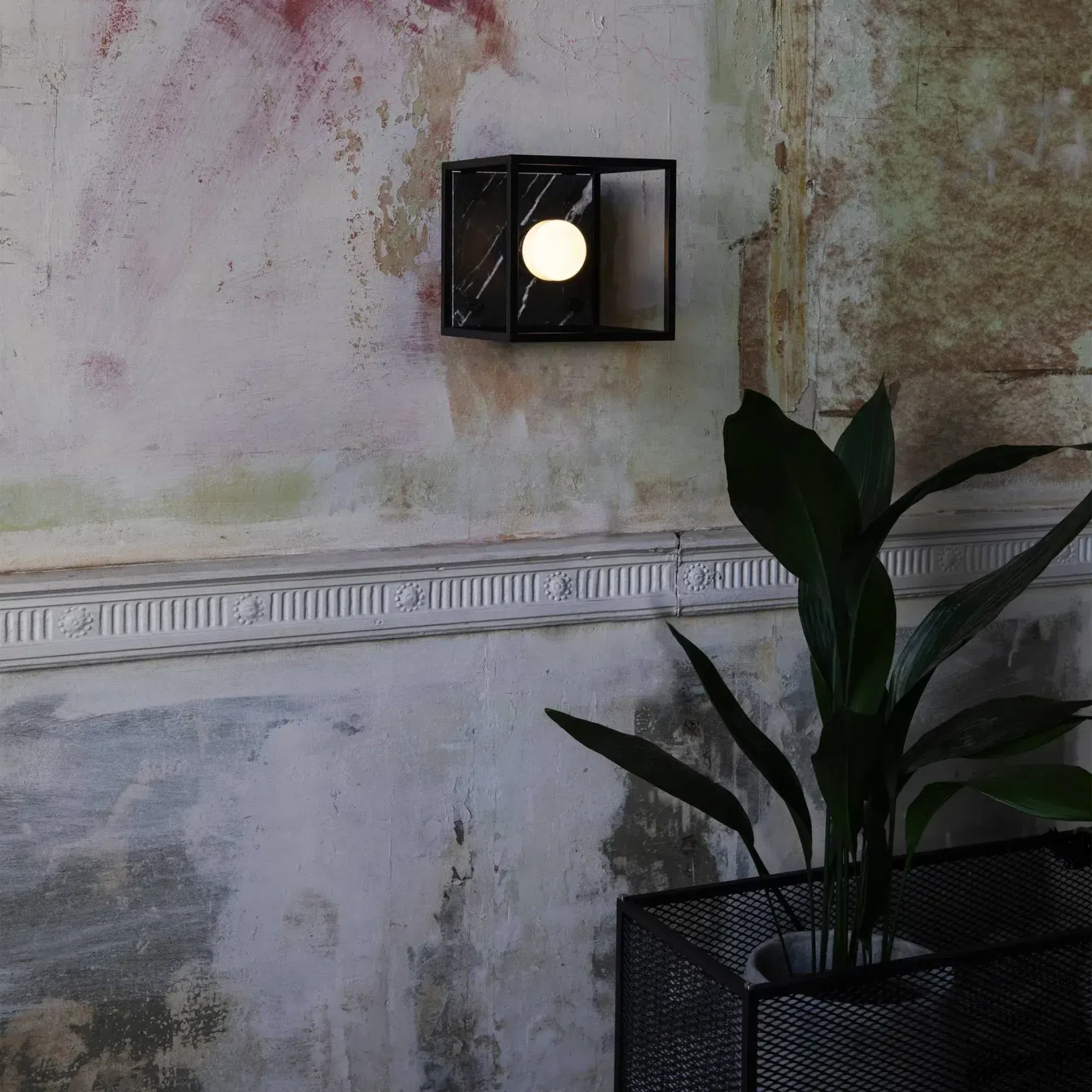 Caged Wall Light