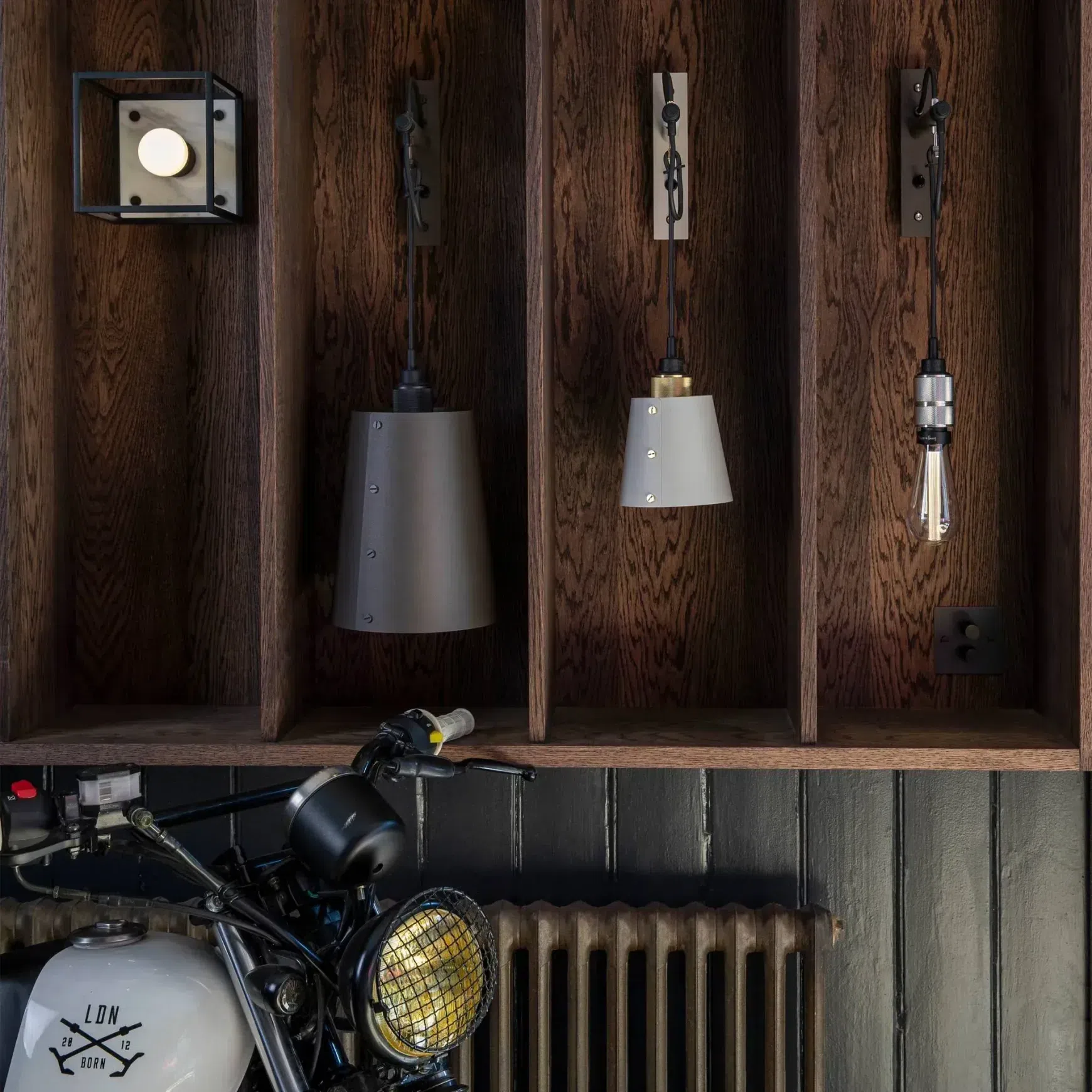 Hooked Wall Light with Shade