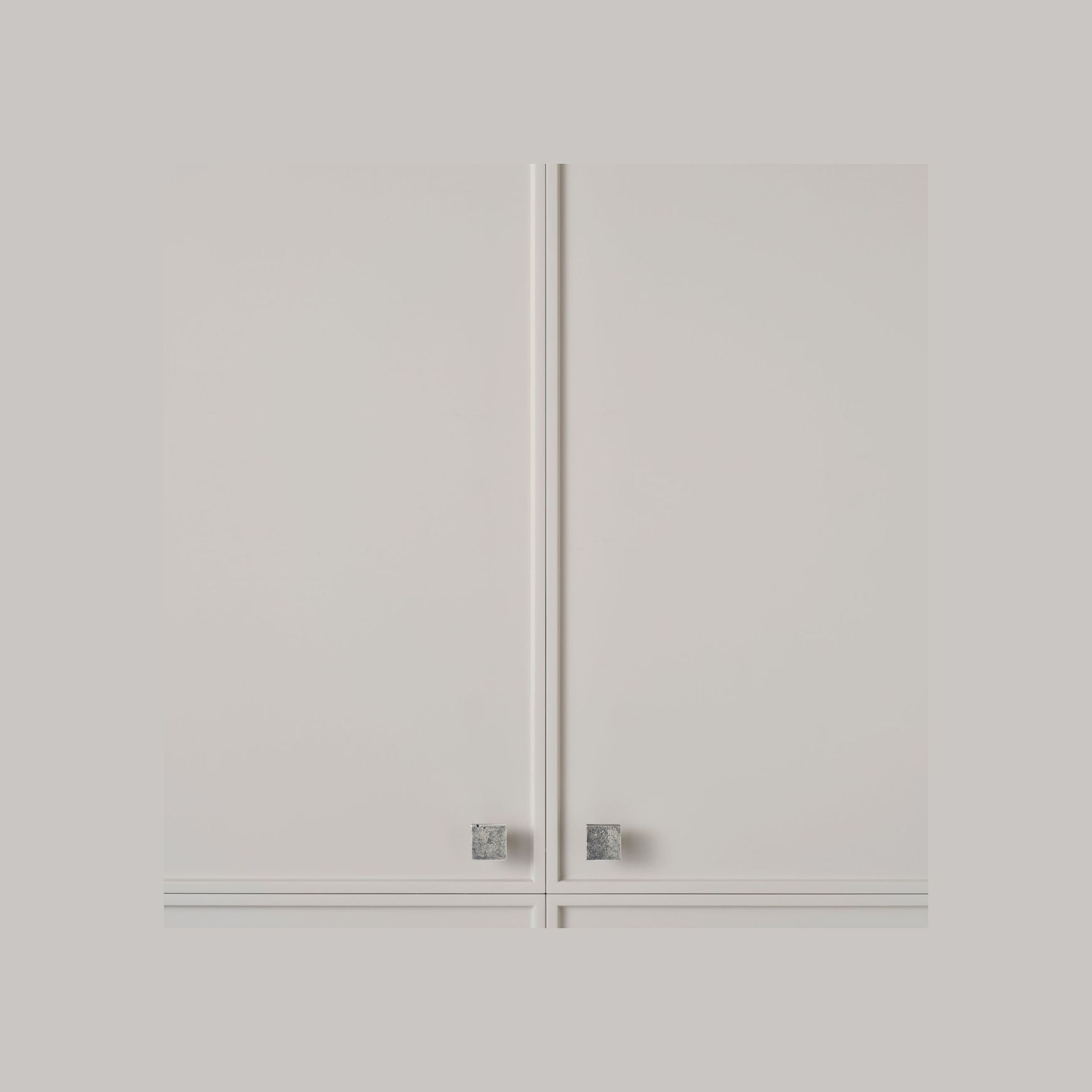 Cast Flat Square Knob