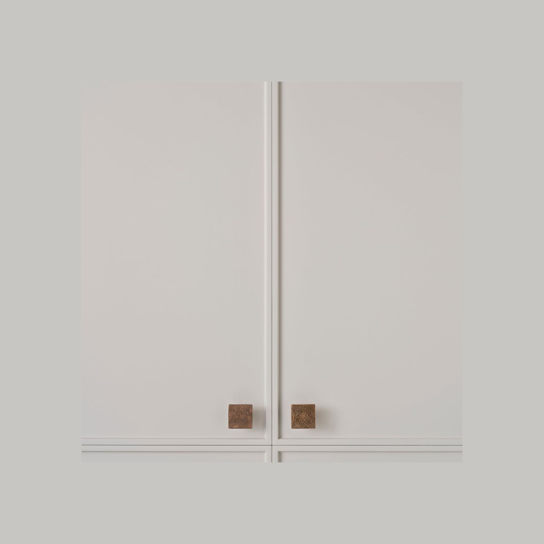 Cast Flat Square Knob