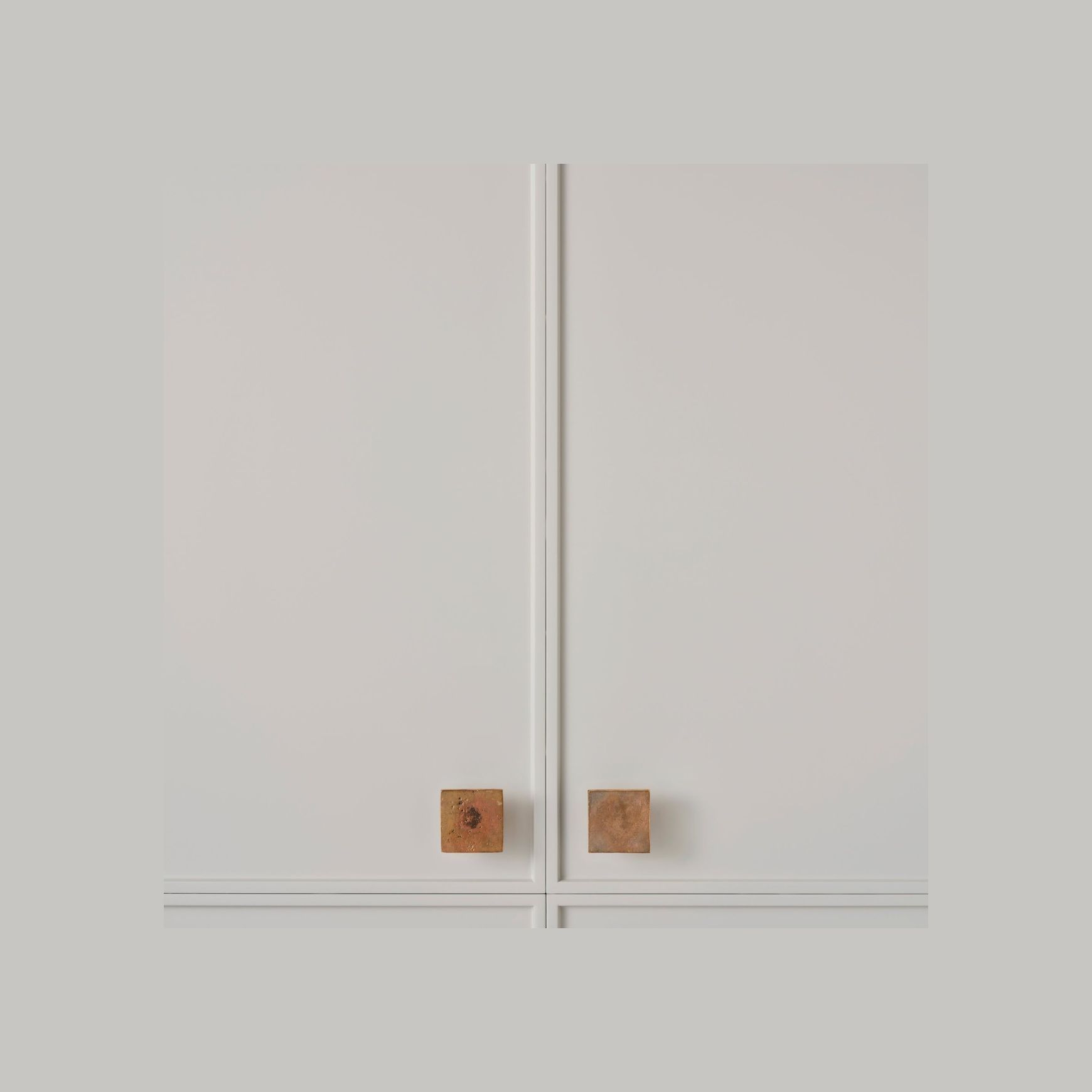 Cast Flat Square Knob