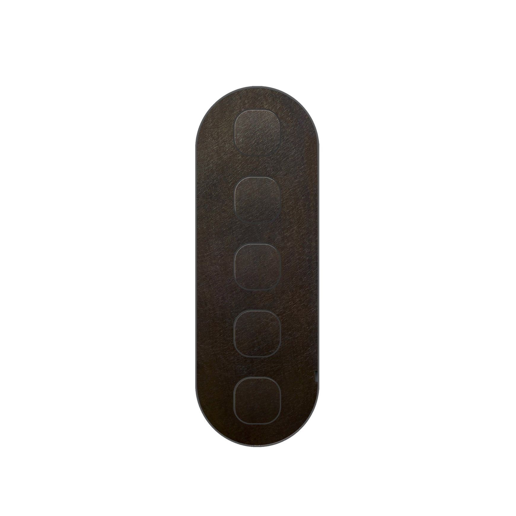 13 Carbon 5 Gang Switch Grid Faceplate