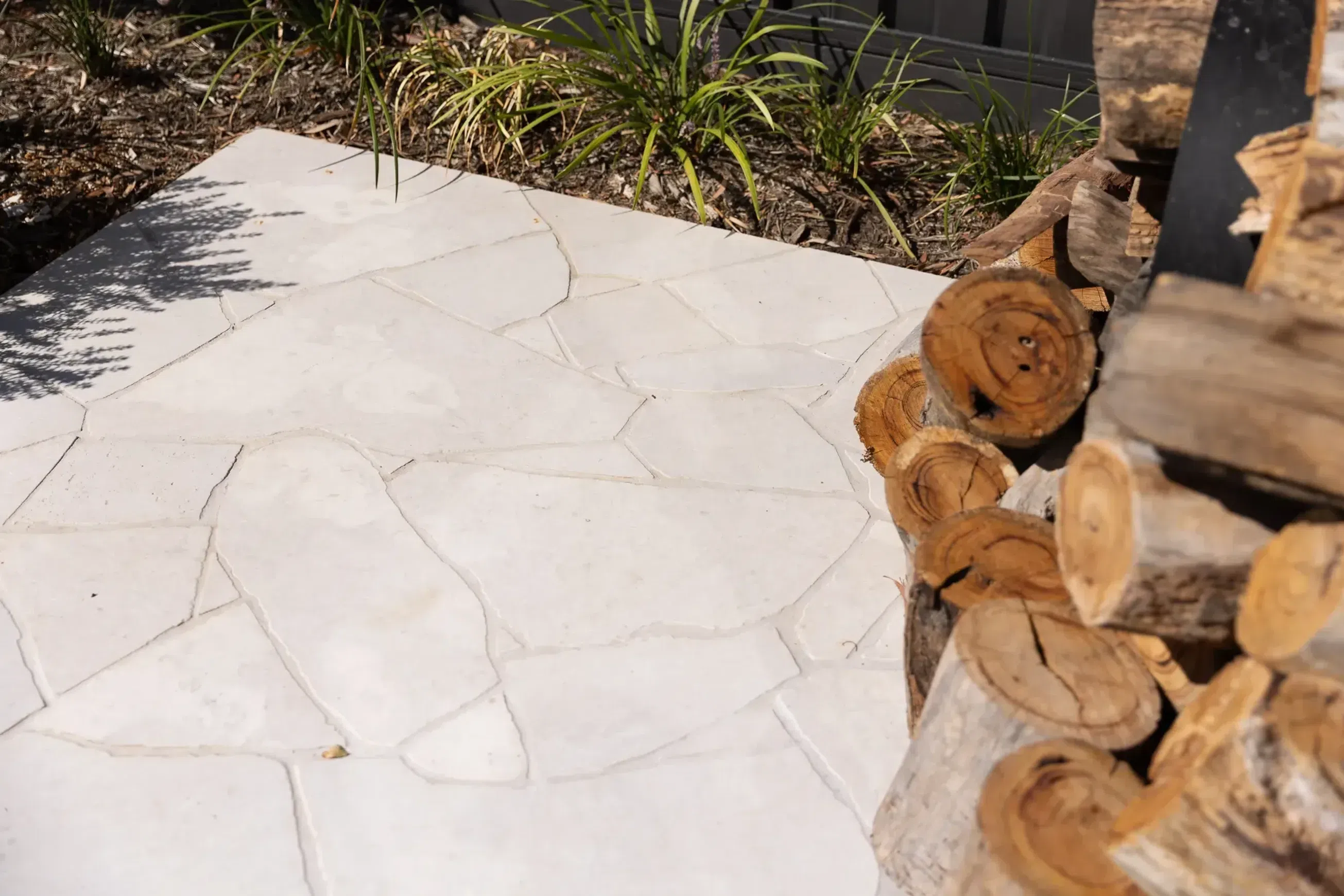 Tallin Grey Limestone Crazy Paving