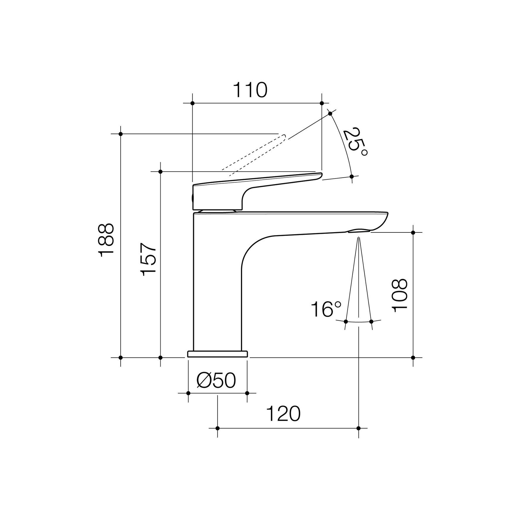 Contura II Basin Mixer