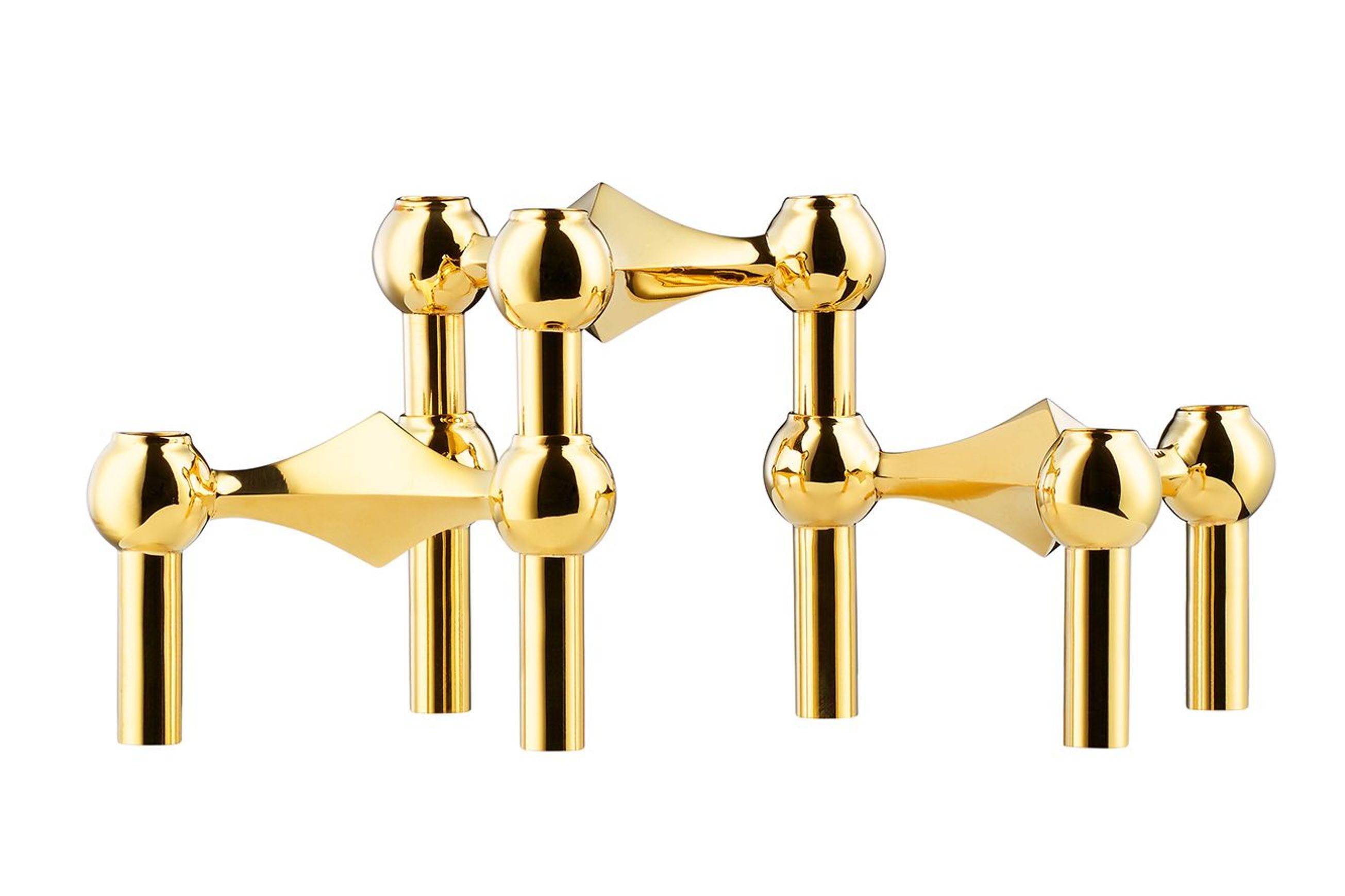 Stoff Nagel Candle Holders – Brass 3 Pack