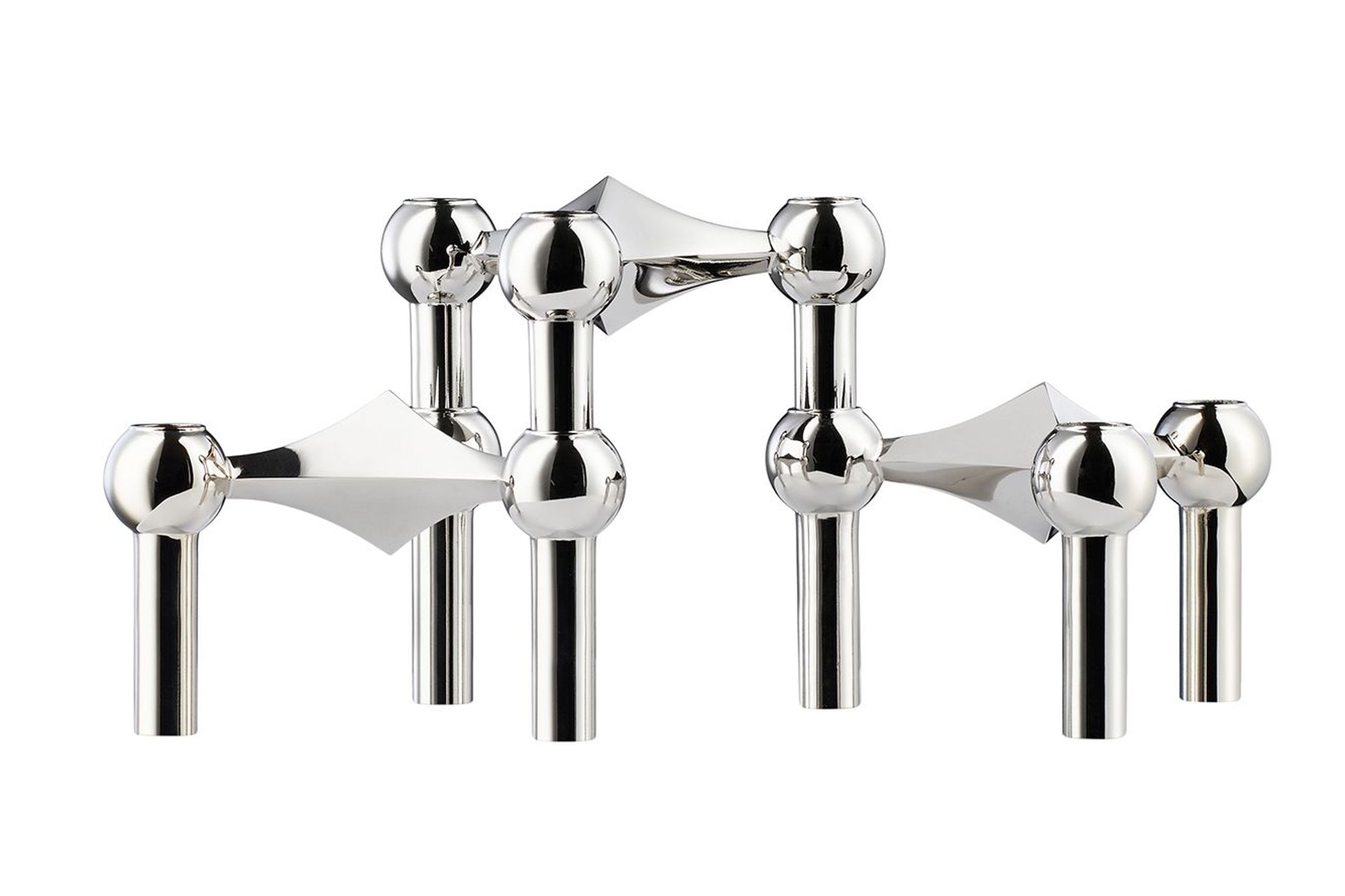 Stoff Nagel Candle Holders – Chrome 3 Pack