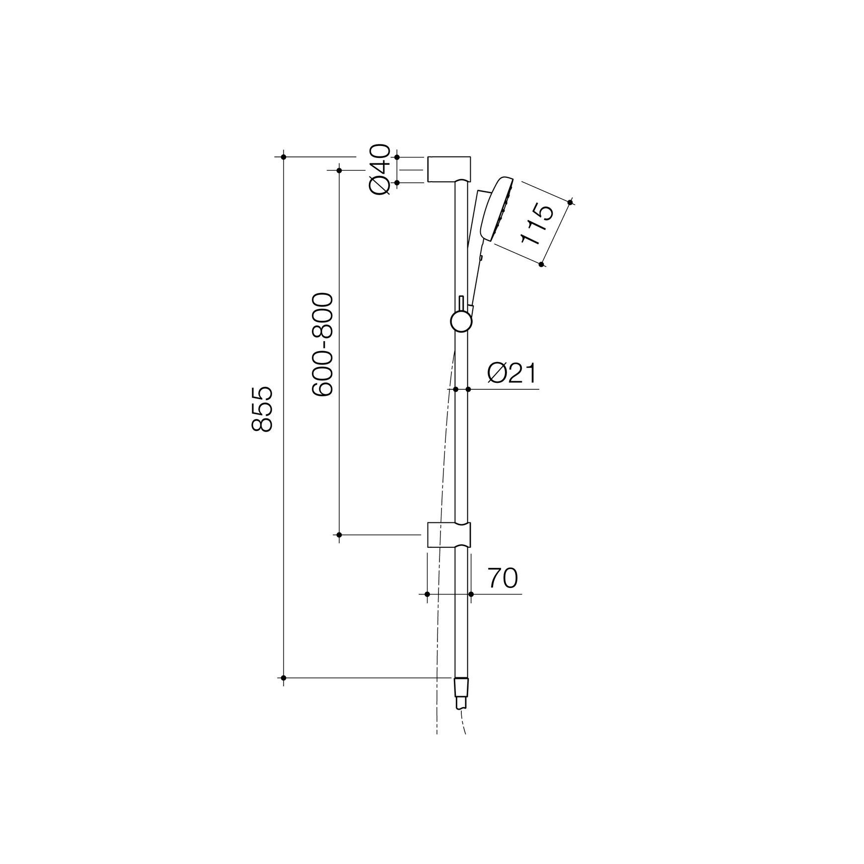 Contura II Rail Shower