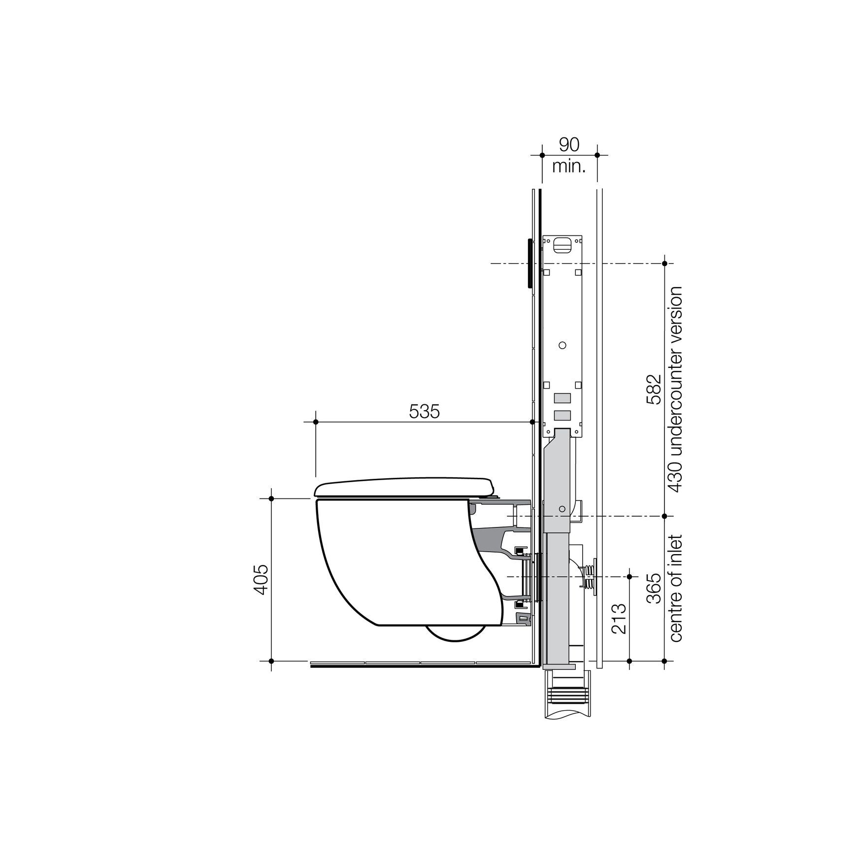 Contura II Cleanflush® Wall Hung Invisi Series II Suite