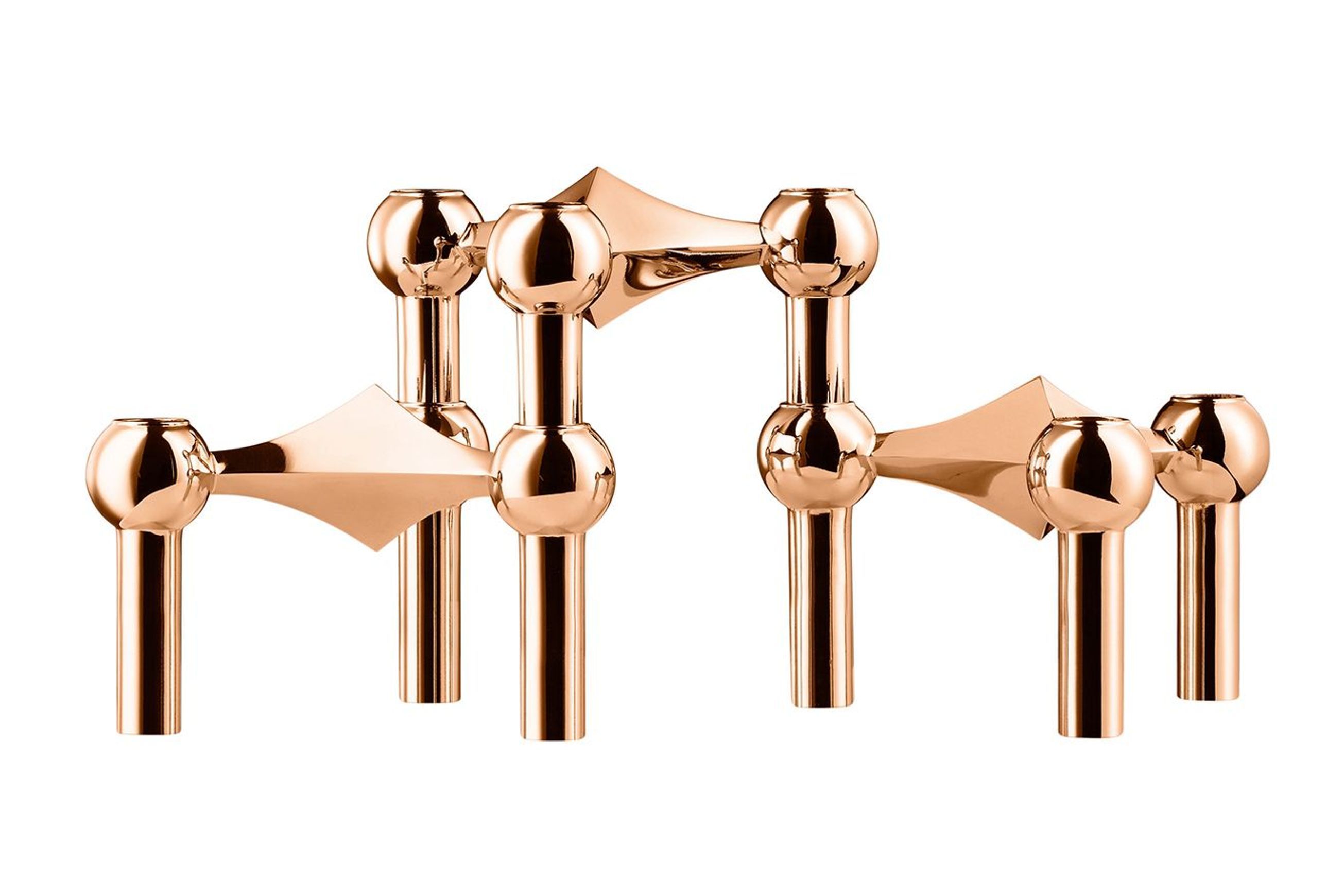 Stoff Nagel Candle Holders – Rose Gold 3 Pack