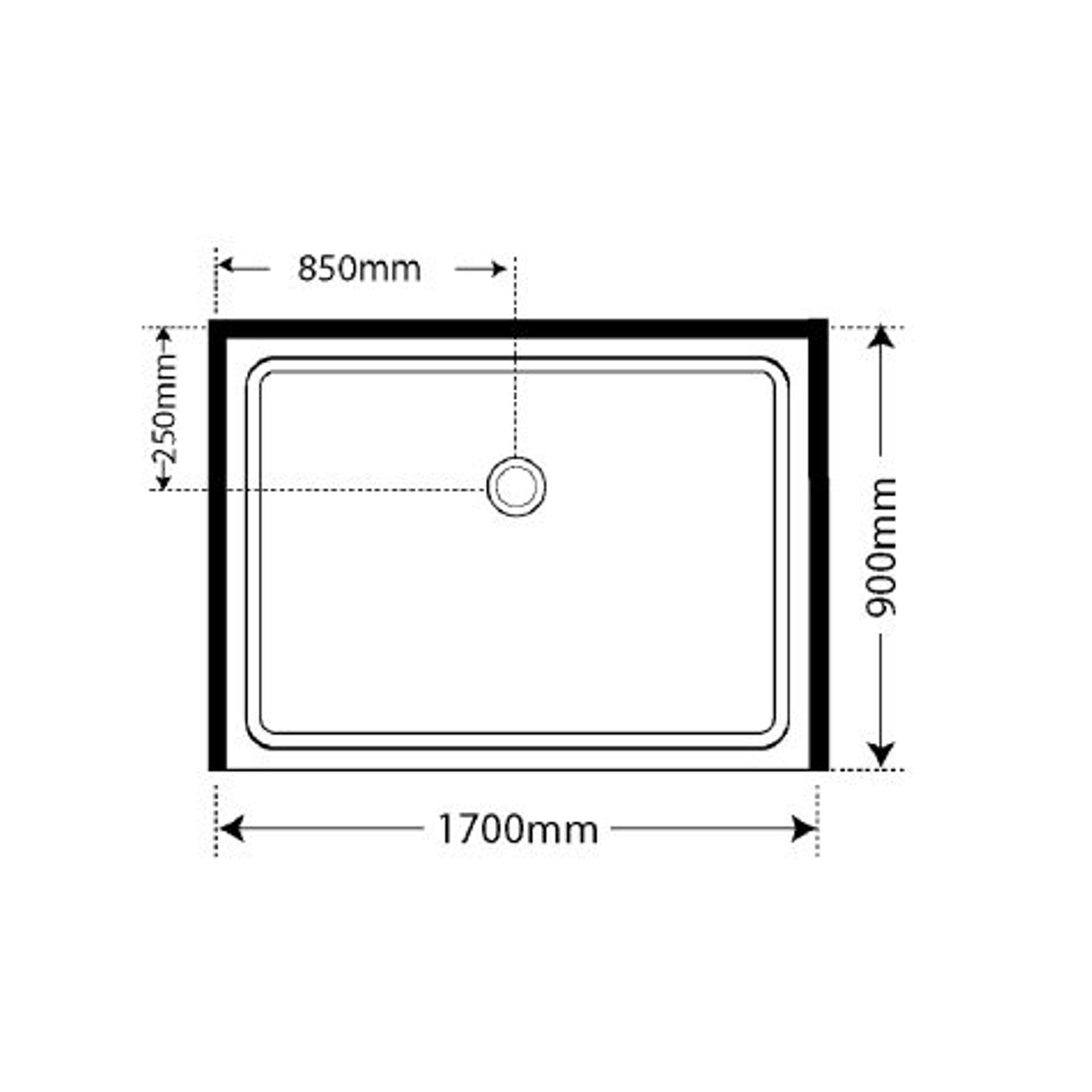 Adjustable Frameless Pivot Alcove 900x1700x900