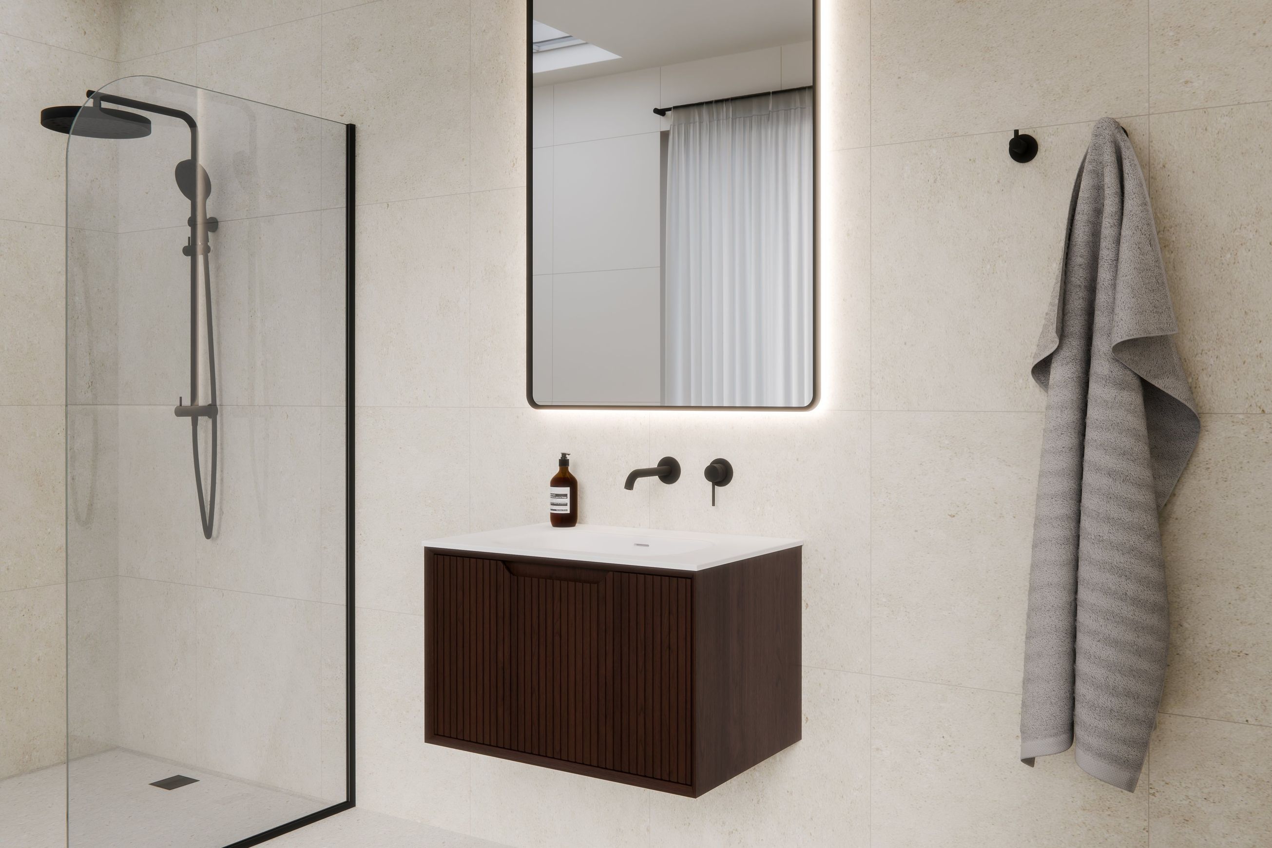 Aria 750 Wall Hung Vanity | Inset Basin