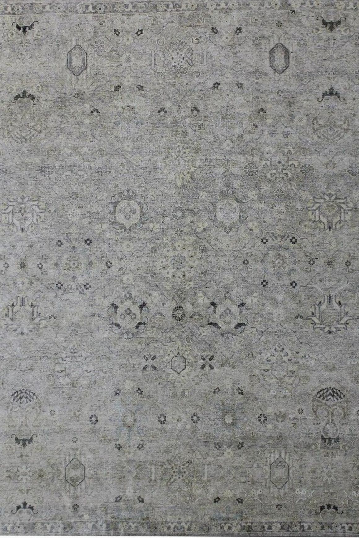 Aragon Grey/Beige l Handknotted Rugs