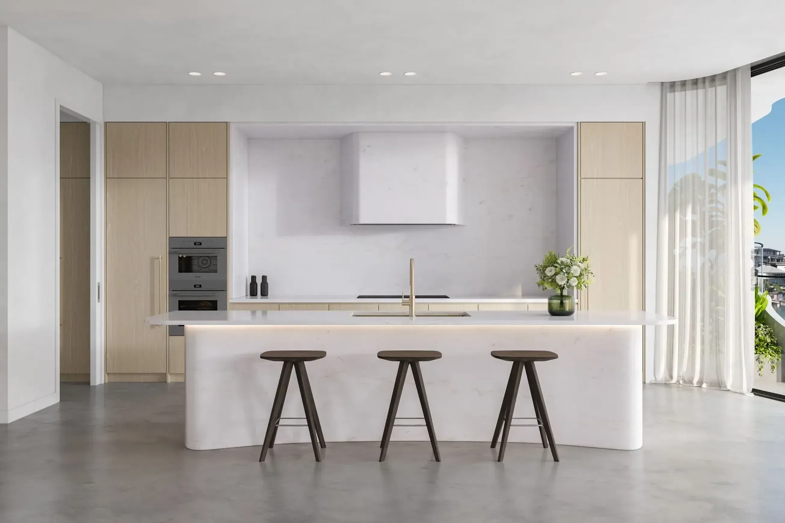 Ariston White Marble Benchtop