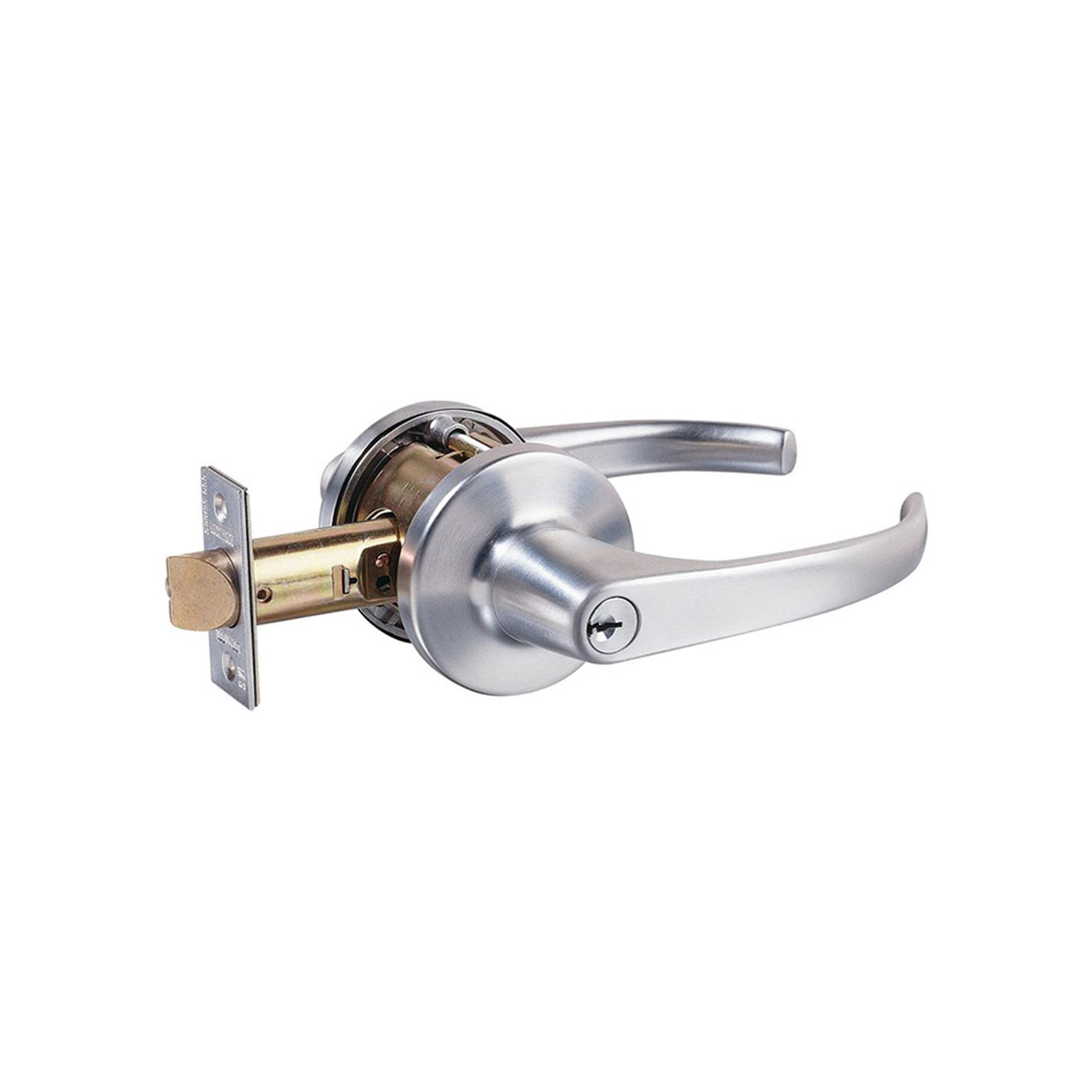 Lockwood 930 Series Entrance Lever Set Satin Chrome Fire Rated 930SC