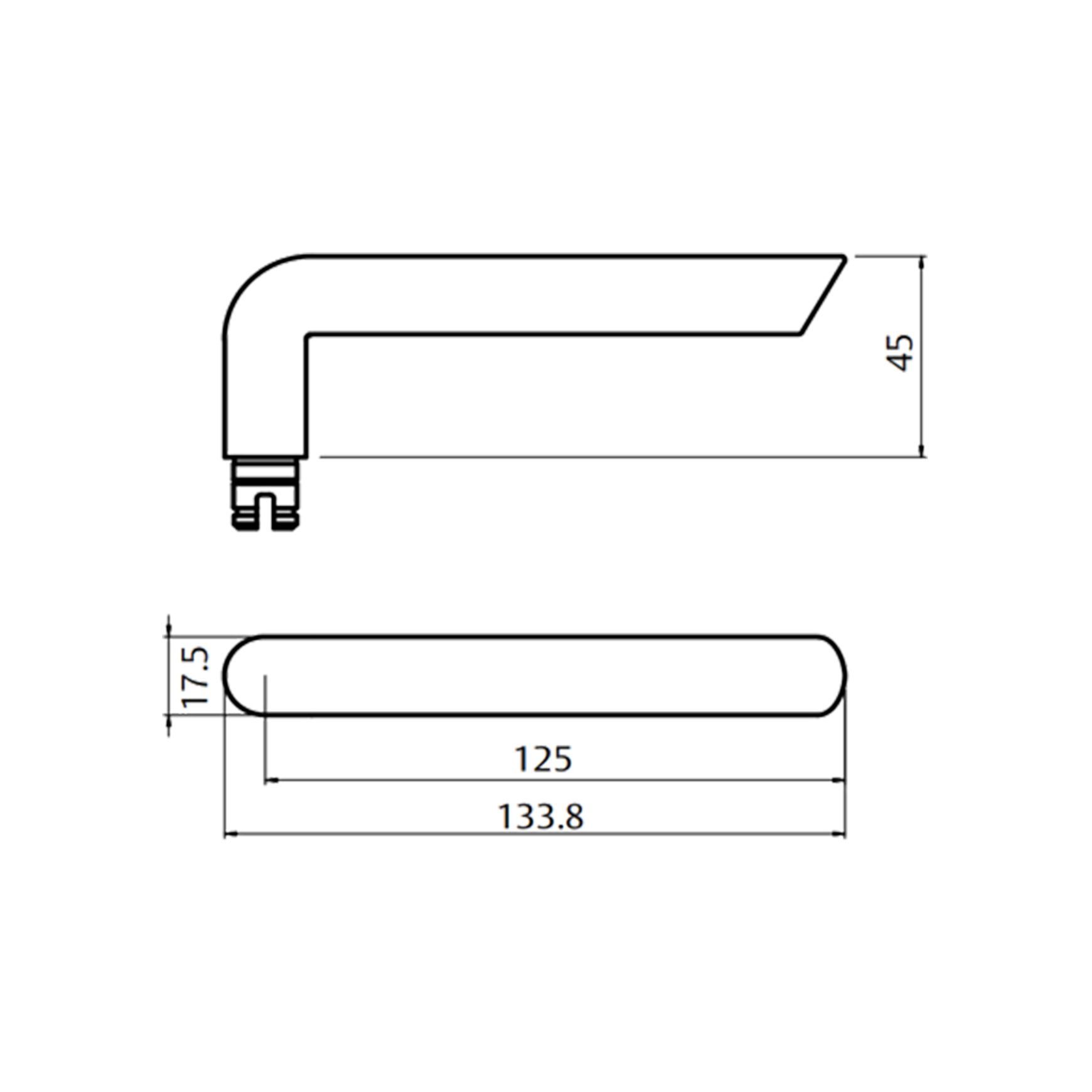Lockwood Symphony 104 Door Lever on Round Rose Full Set