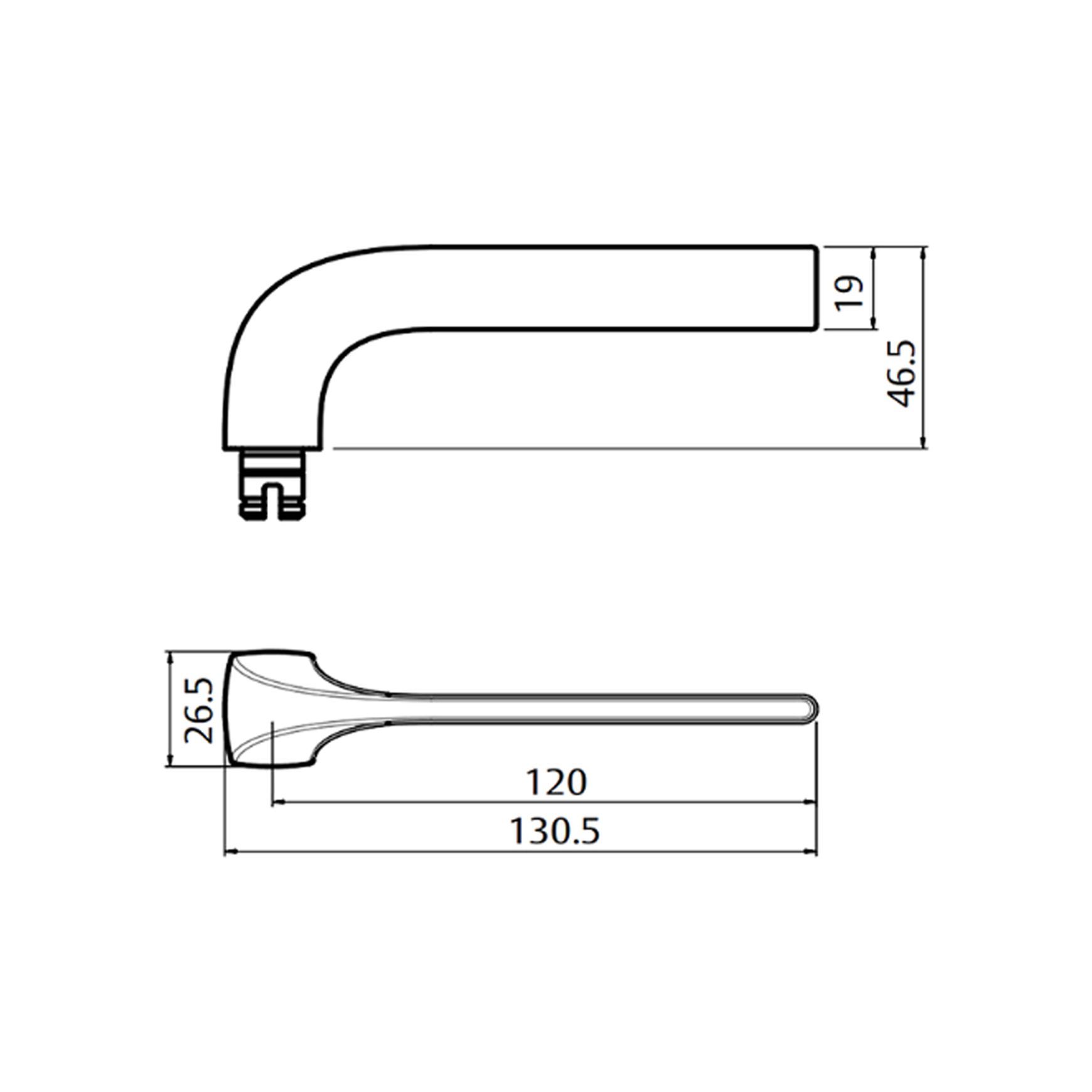 Lockwood Symphony 123 Door Lever on Round Rose Full Set