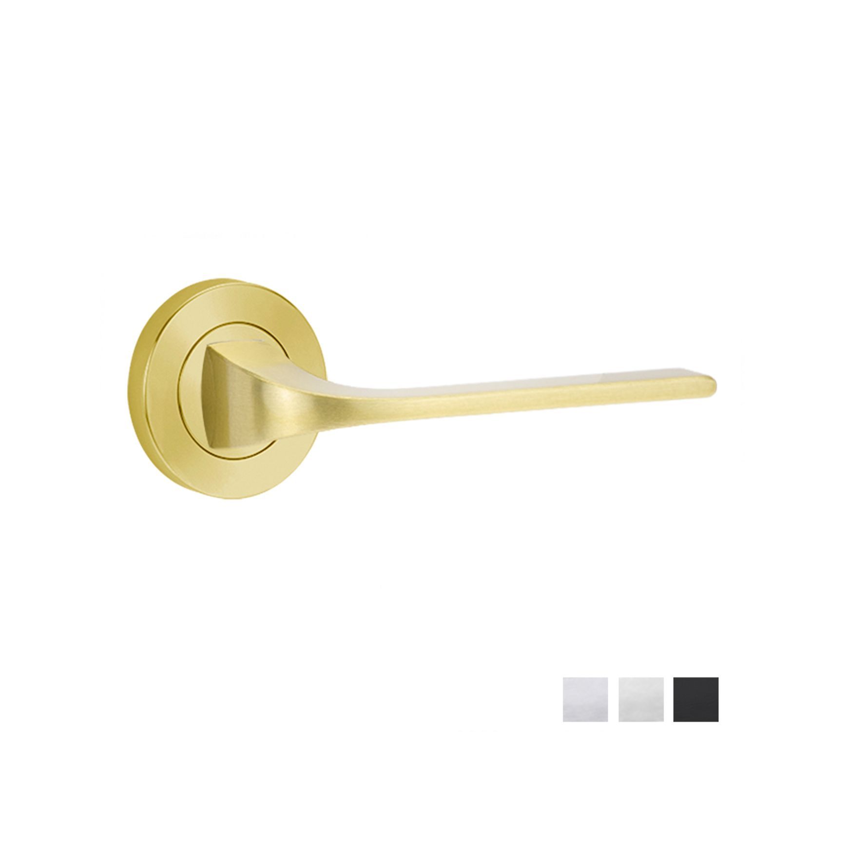 Lockwood Symphony 123 Door Lever on Round Rose Full Set